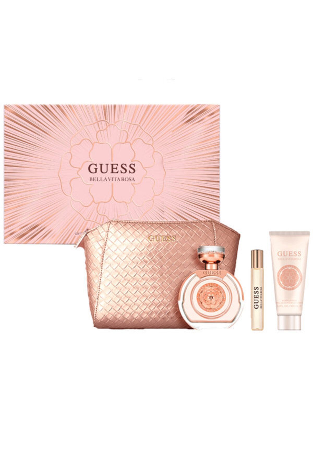 Guess-GUESS Perfume Gift Set (Bag + 100ml Perfume + 15ml Perfume + 100ml Body Cream) Box Included 1