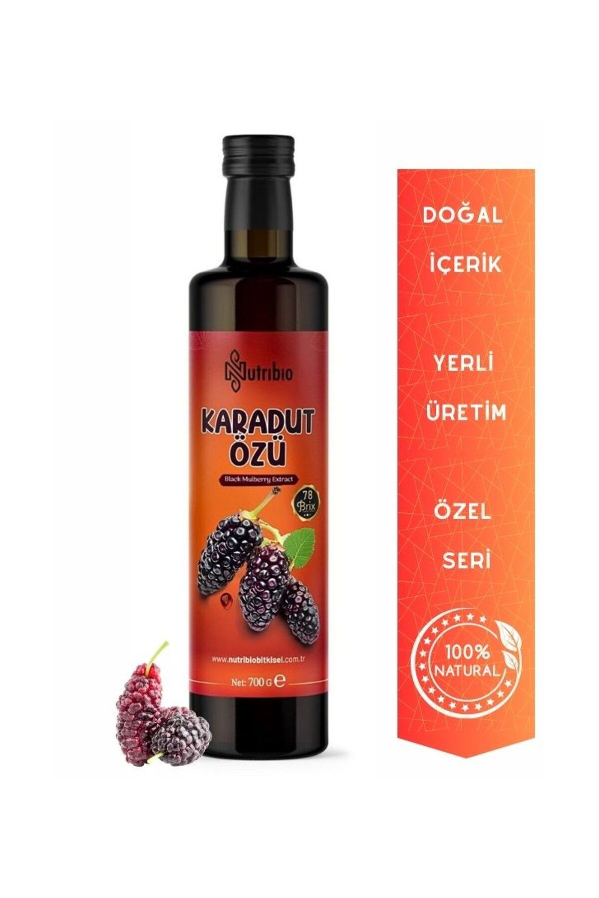 Doğal Tercih SOĞUK SIKIM KARADUT ÖZÜ 700 GR