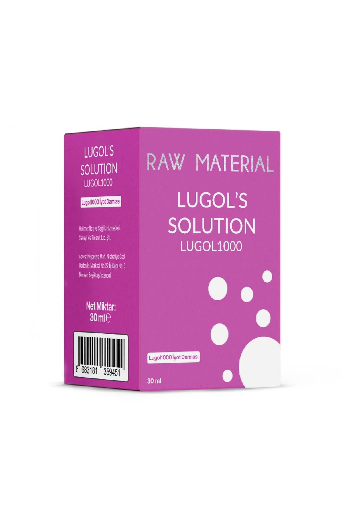 Raw Material-لوجول محلول 1000 قطرة يود 30 مل 3