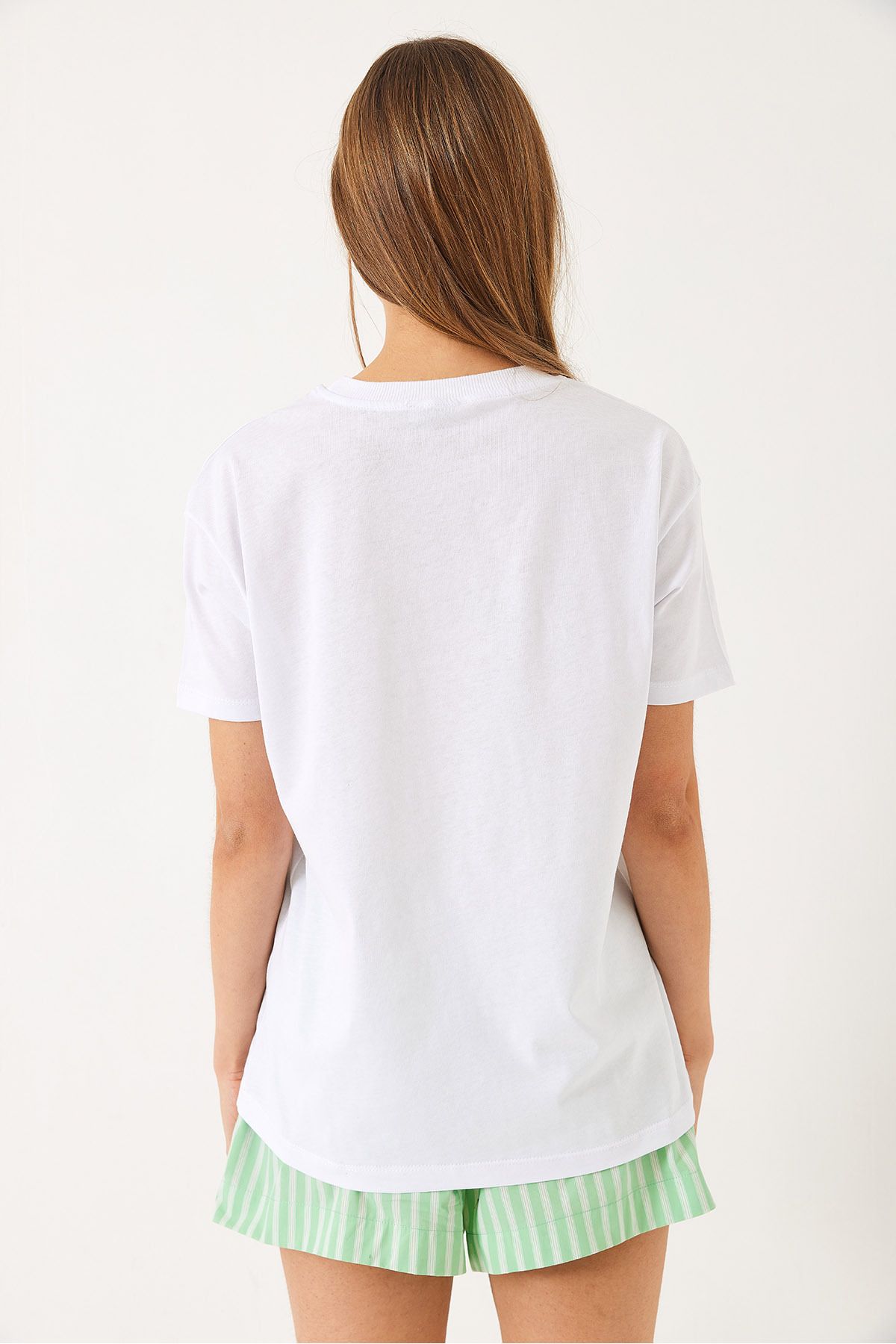 Bianco Lucci-Women's Short Sleeve Cherry Accessory T-Shirt 60602016 7