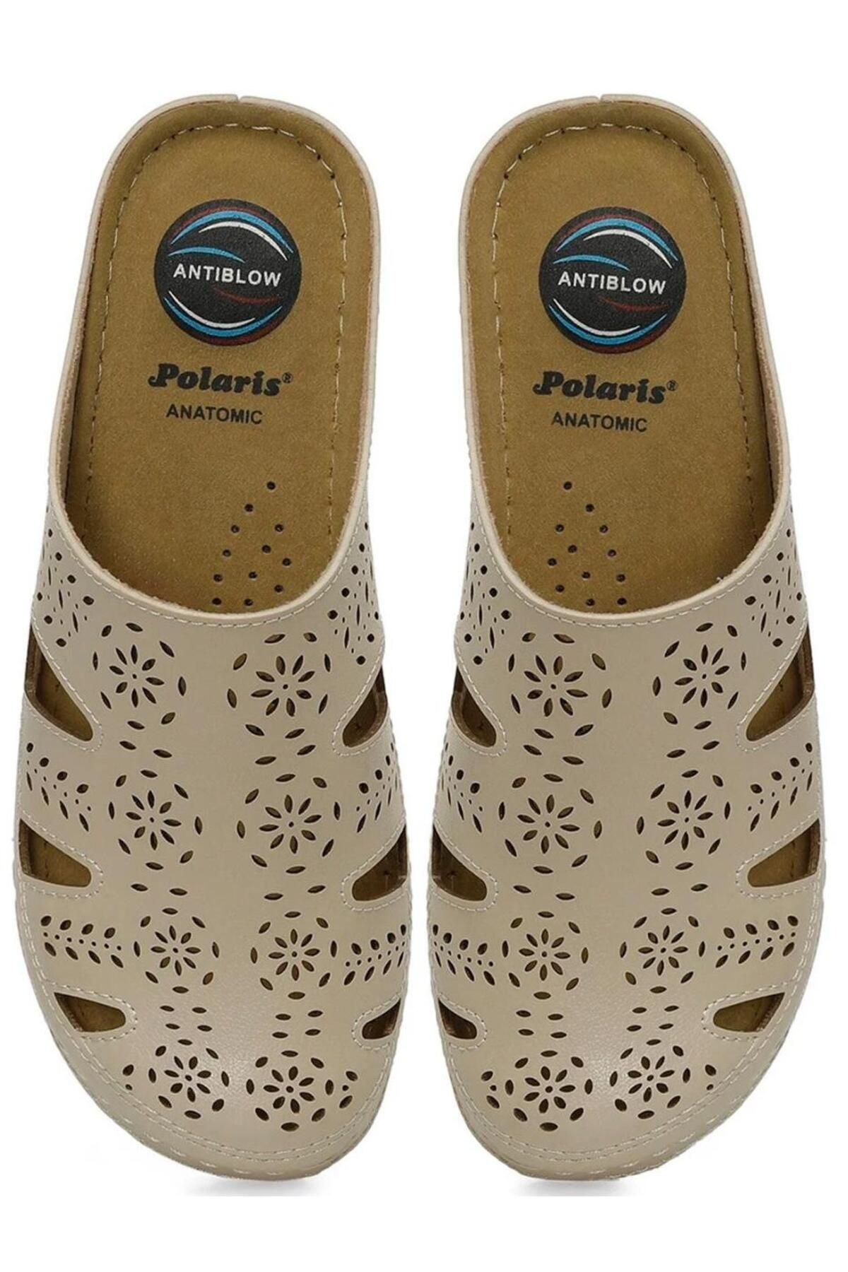 Polaris-164347   Papuci de damă cu talpă anatomică închisă în față 3