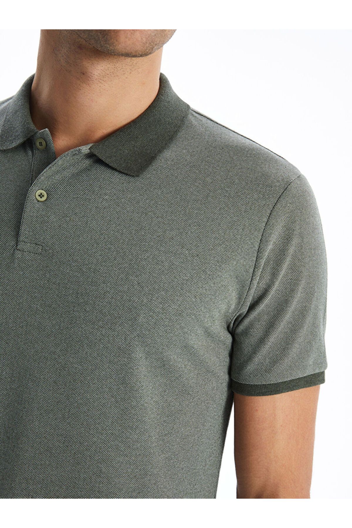 LC Waikiki-Ανδρικό κοντομάνικο μπλουζάκι LCW ECO Polo Neck 3
