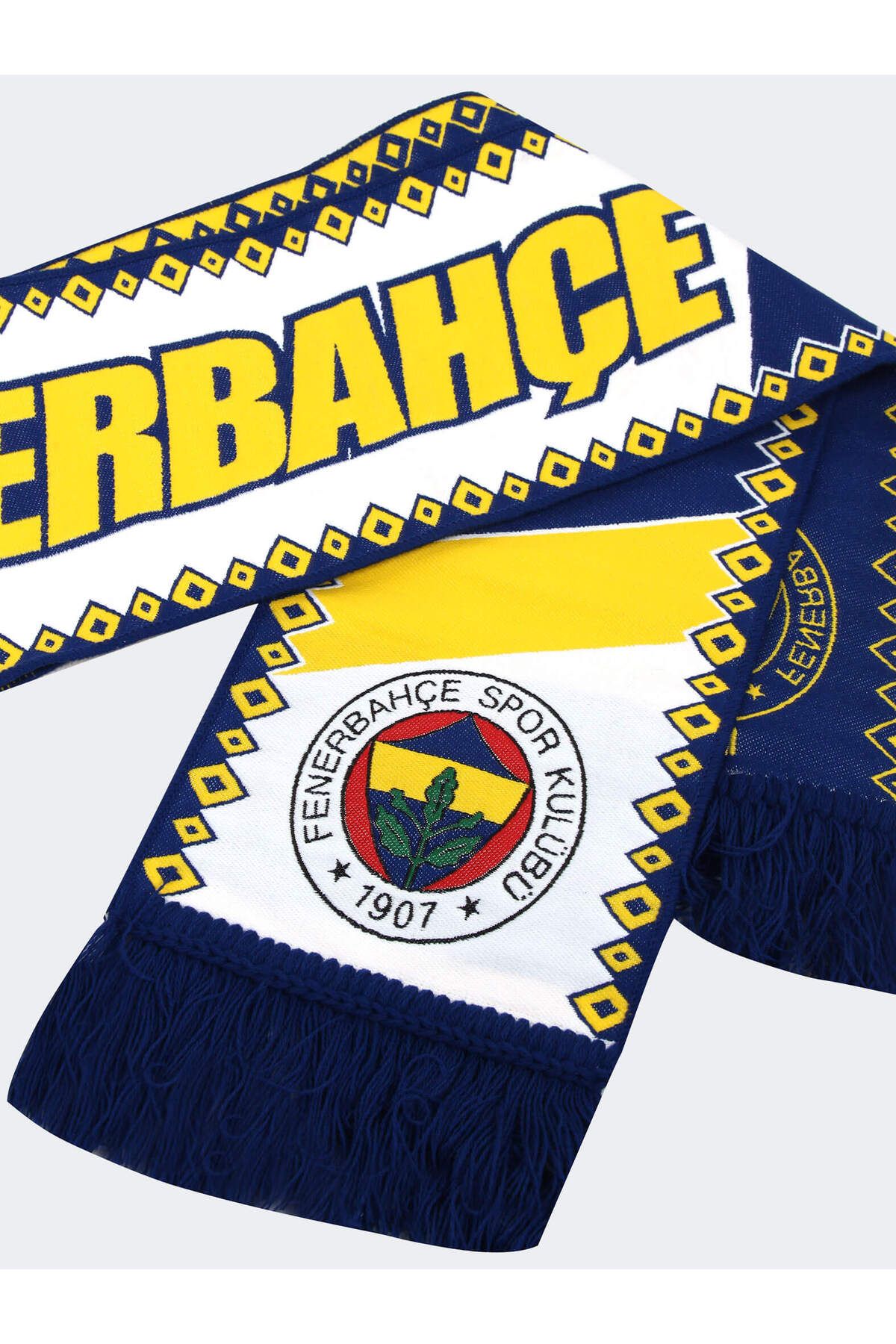 Fenerium-Fenerbahce Gelb Marineblau Weiß Retro Unisex Forza Woven Schal 2