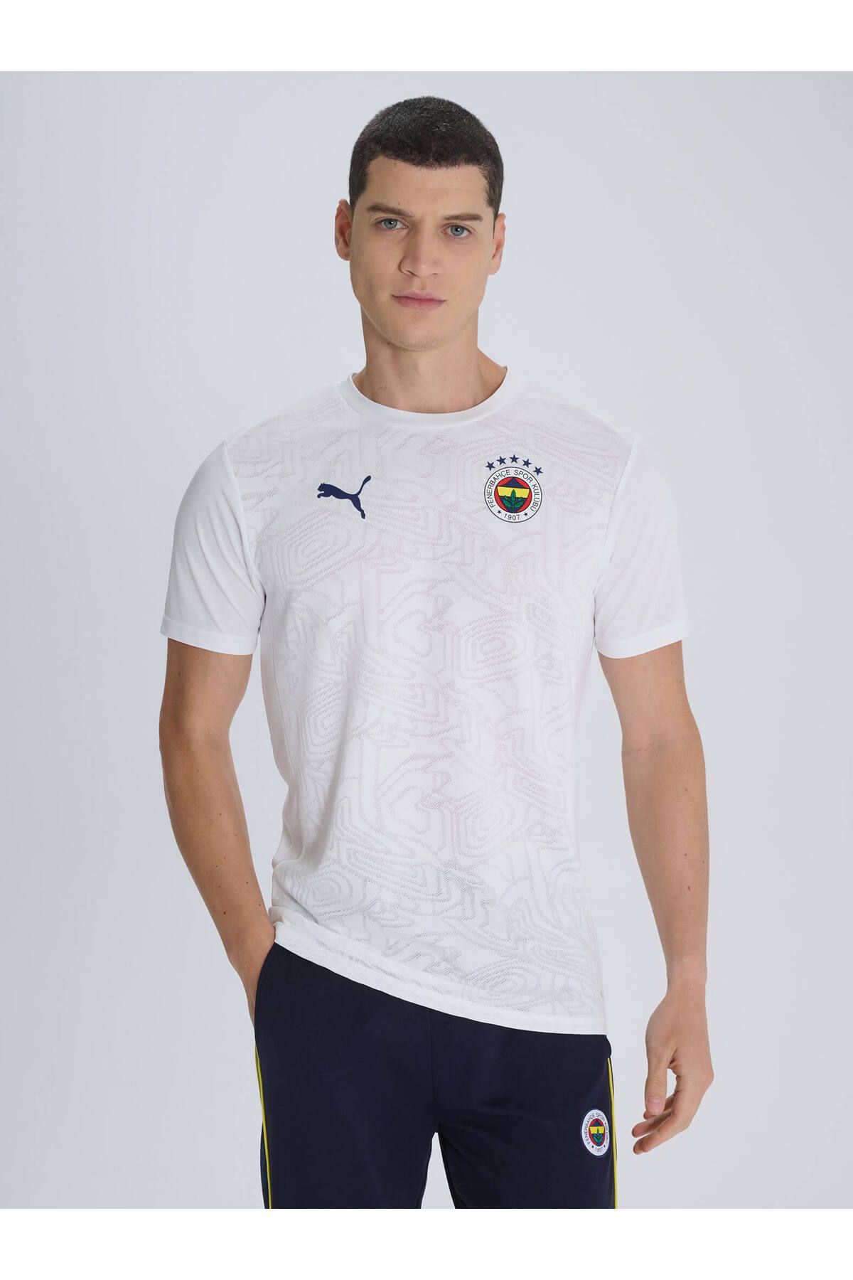 Puma-Fenerbahce 2024/2025 A Team Weiß Trainer Trainingsshirt 1