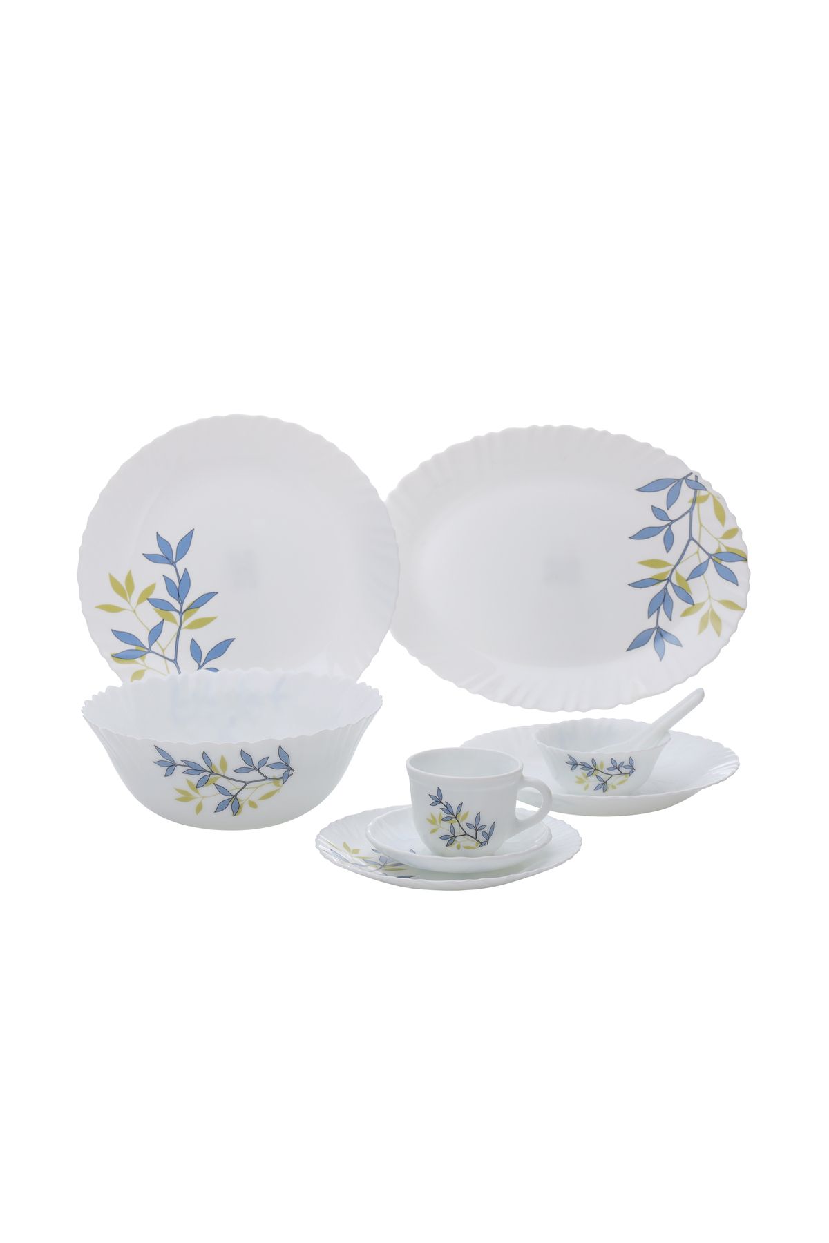 ROYALFORD-44 Pcs Opalware Dinner Set, Autumn Leaves | Floral design | RF10680 3