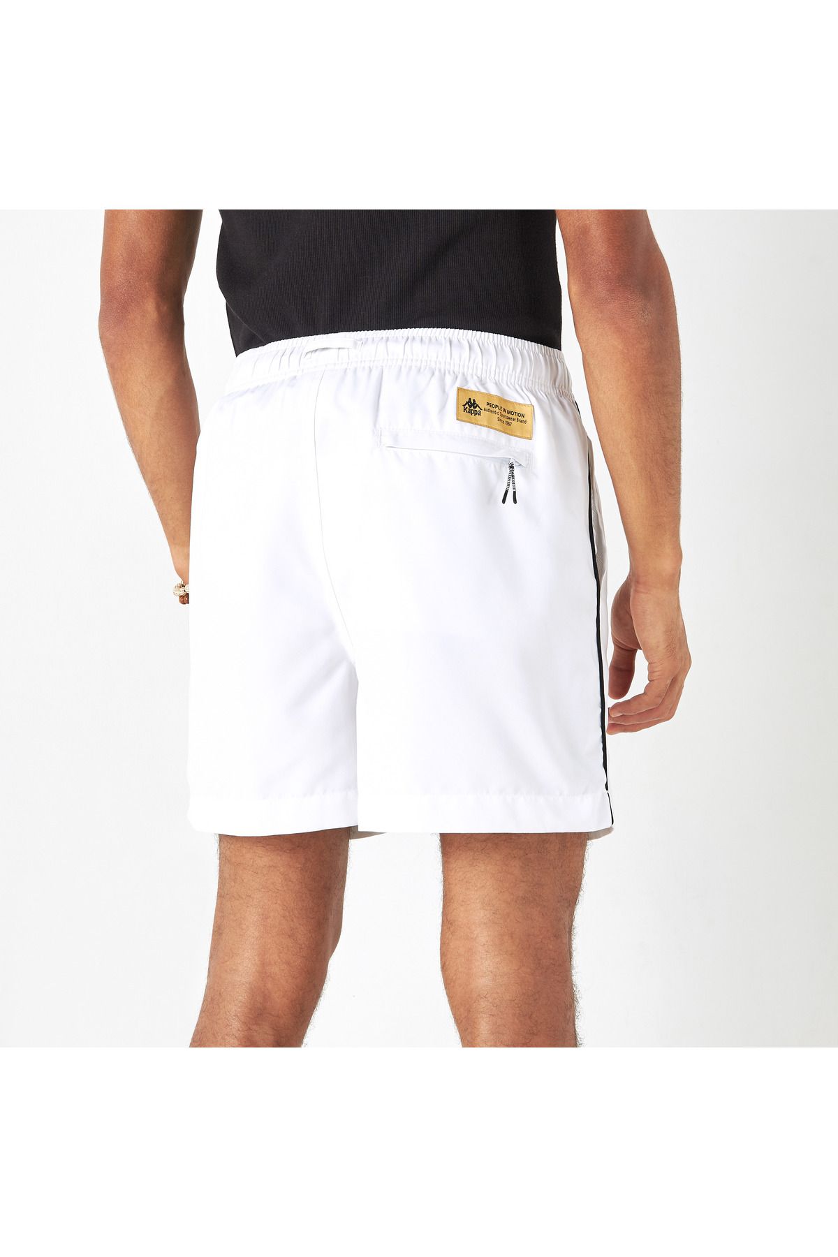 Kappa-Kappa Logo Detail Swim Shorts with Drawstring Closure and Pockets 3