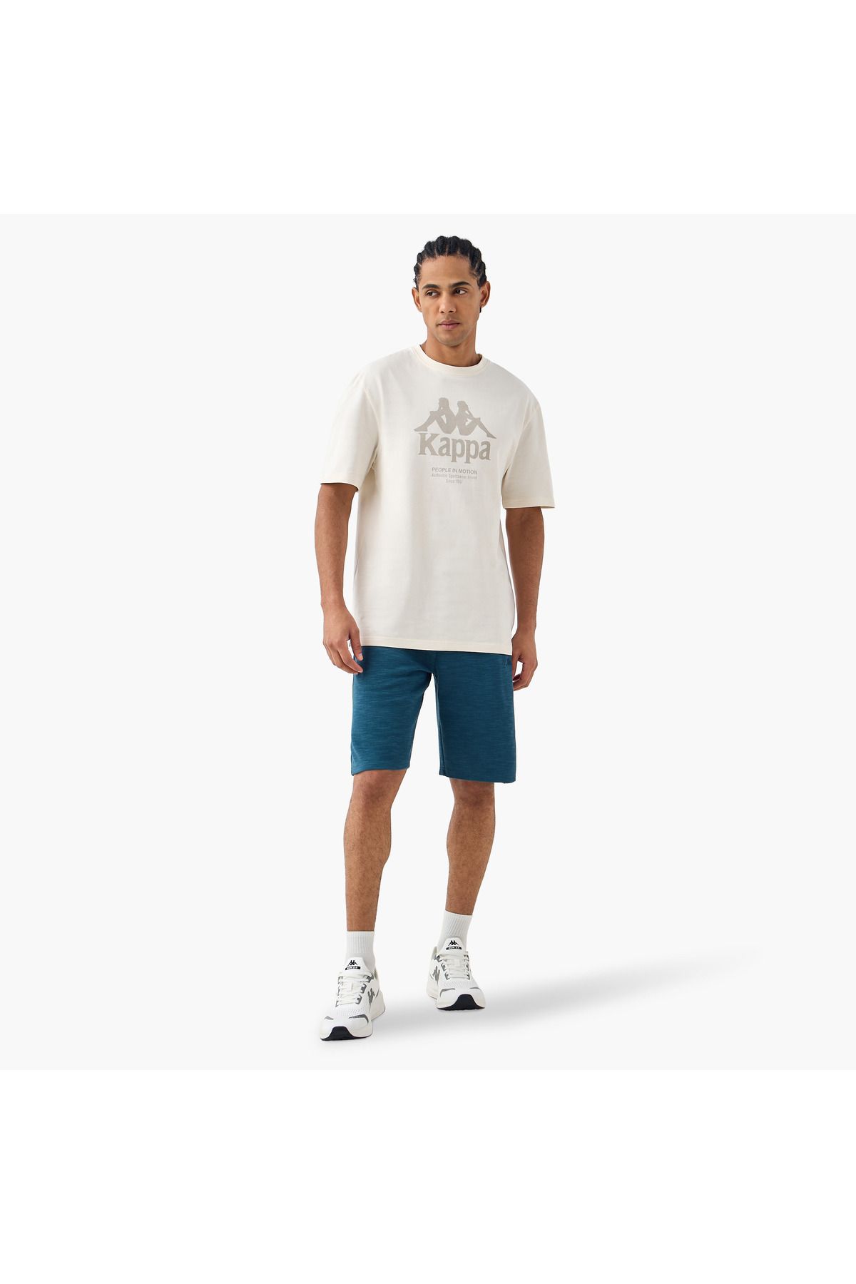 Kappa-Logo Embroidered Shorts with Drawstring Closure and Pockets 2