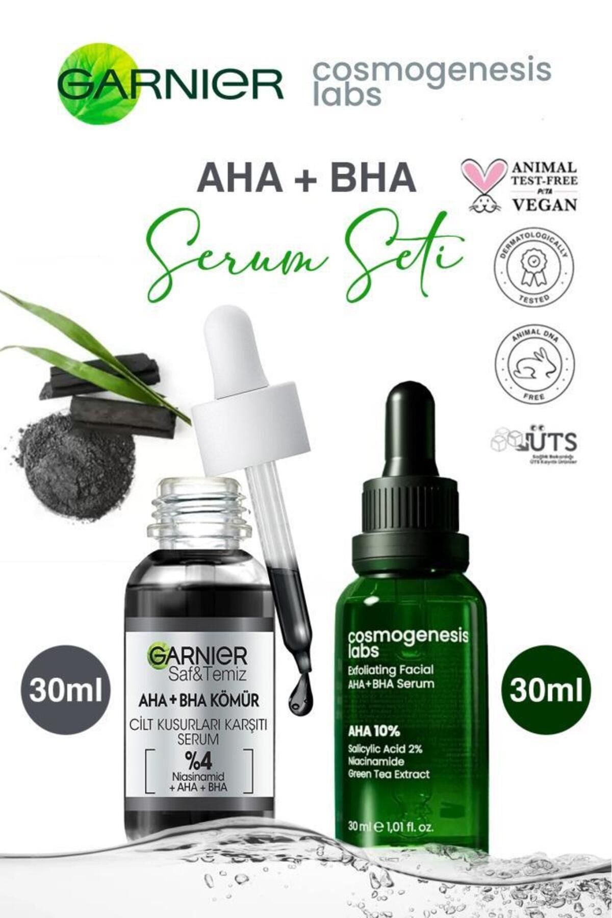 Garnier AHA+BHA Niasinamide Salicylic Acid Peeling Etkili Serum Seti