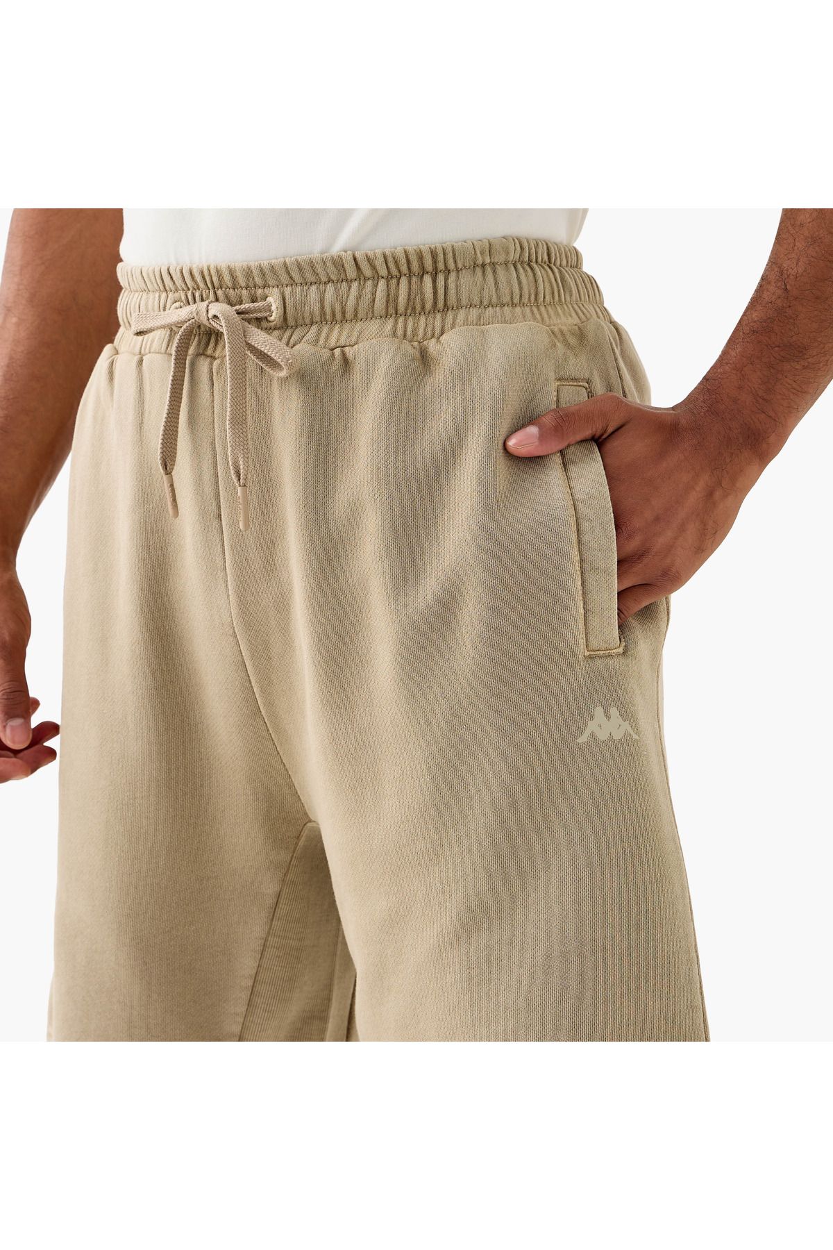 Kappa-Textured Shorts With Drawstring Closure And Pockets 4