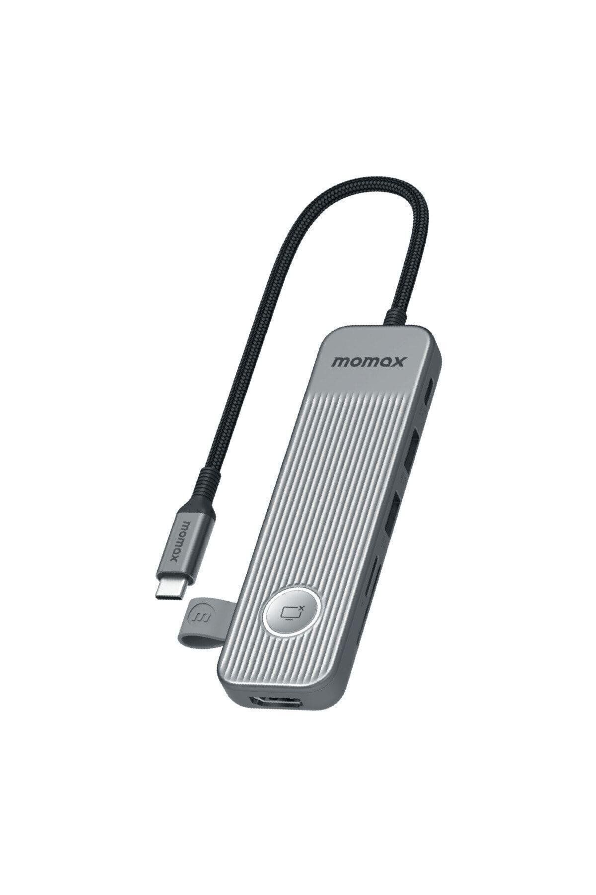 Momax-Onelink 7 in 1 Usb-C Hub Multiport Adapter (Space Gray) 2