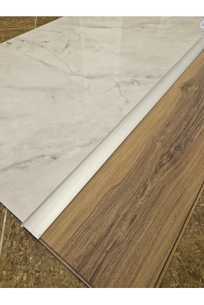 ORSAYAPI 3 ADET Parke Eşik Çıtası Kendinden Silikonlu Yapışkanlı Alüminyum Pr...