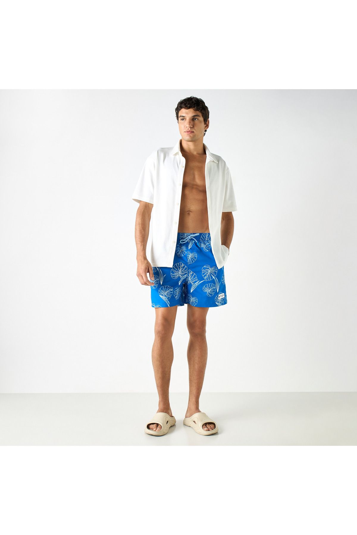 Kappa-Kappa All-Over Print Swim Shorts with Drawstring Closure 2