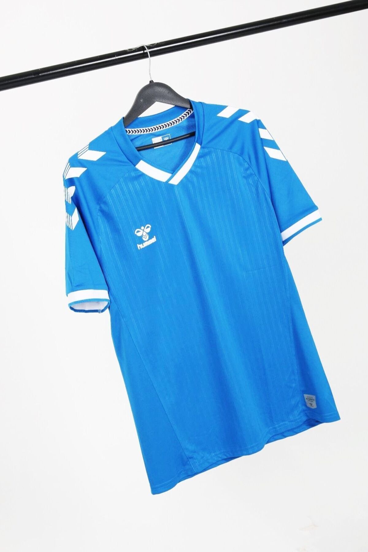 hummel Fast Basic Futbol Forması Tek Üst (İsim ve Numara Yazılır)-Mavi - 2XL