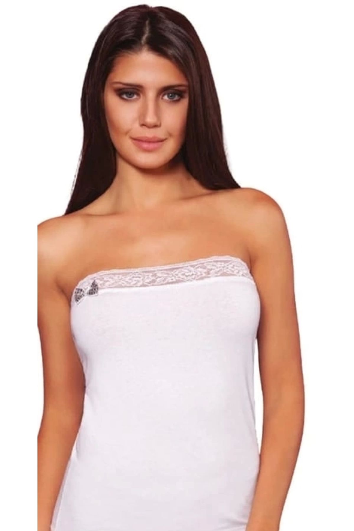 FTT SHOPPING MARKET Berrak Dantelli Straplez 8014