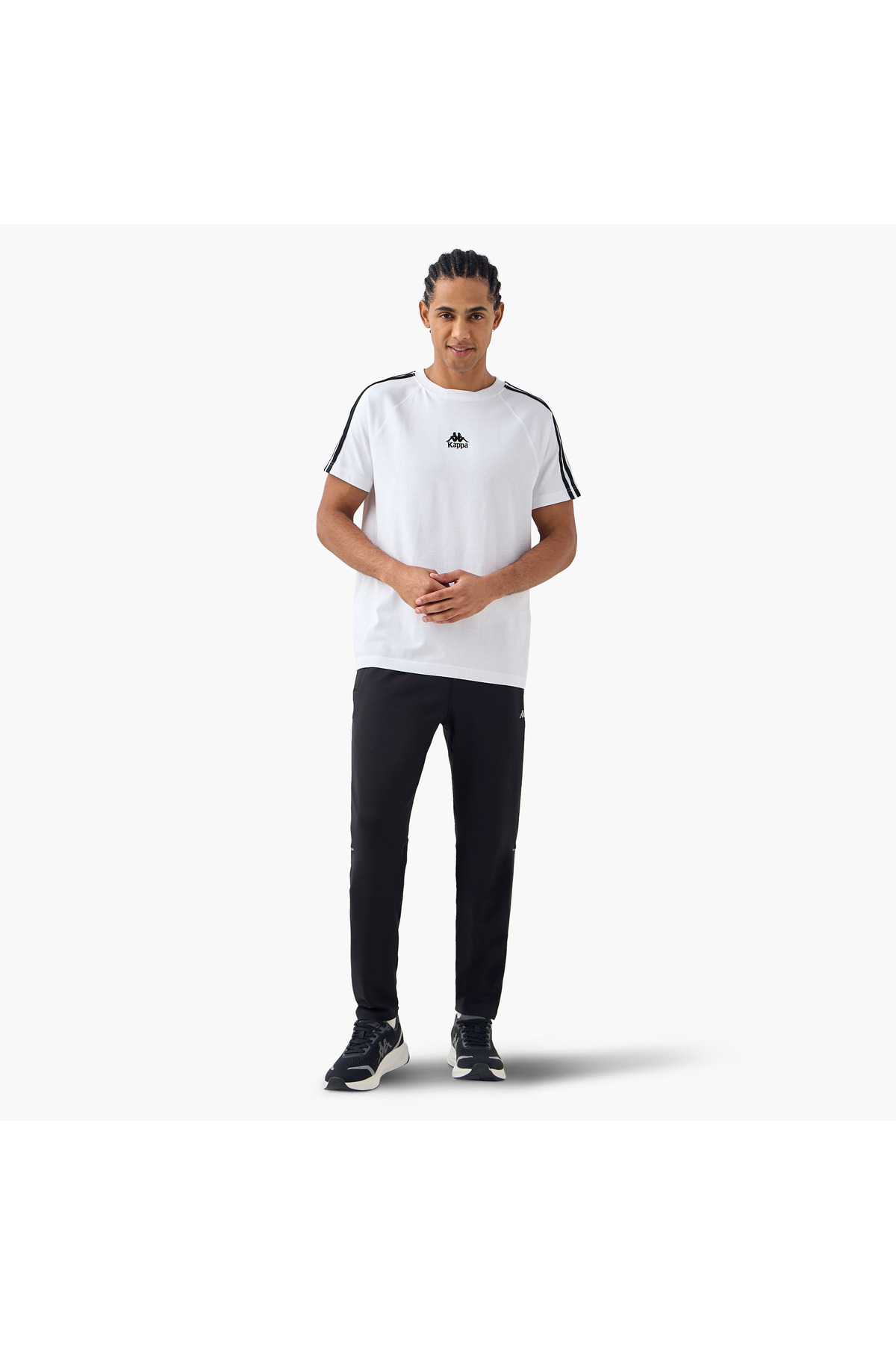 Kappa-Panelled Jog Pants With Pockets And Drawstring Closure 2