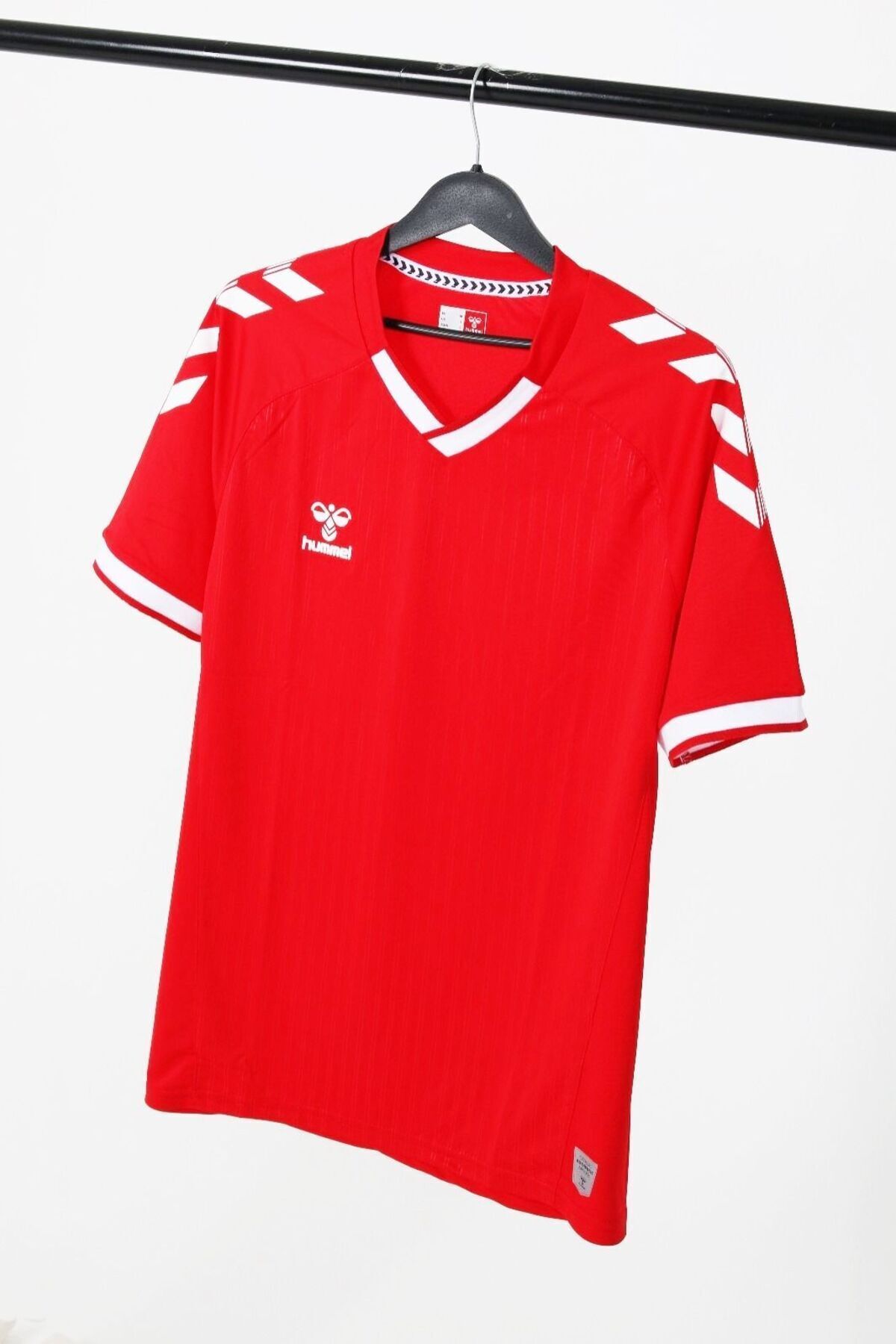 hummel Fast Basic Futbol Forması Tek Üst (İsim ve Numara Yazılır)-Kırmızı - L