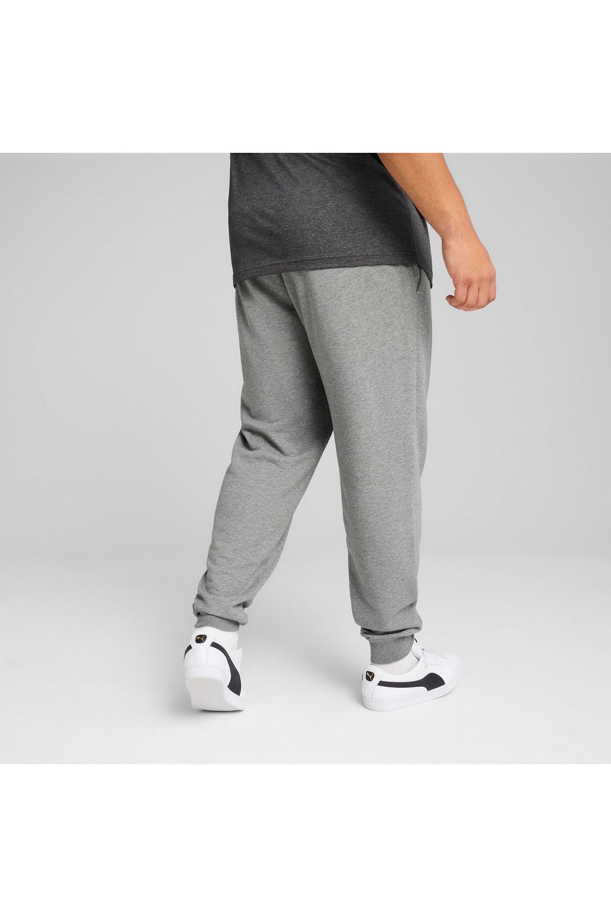 Puma-Essentials No 1 Men's Gray Sweatpants 3