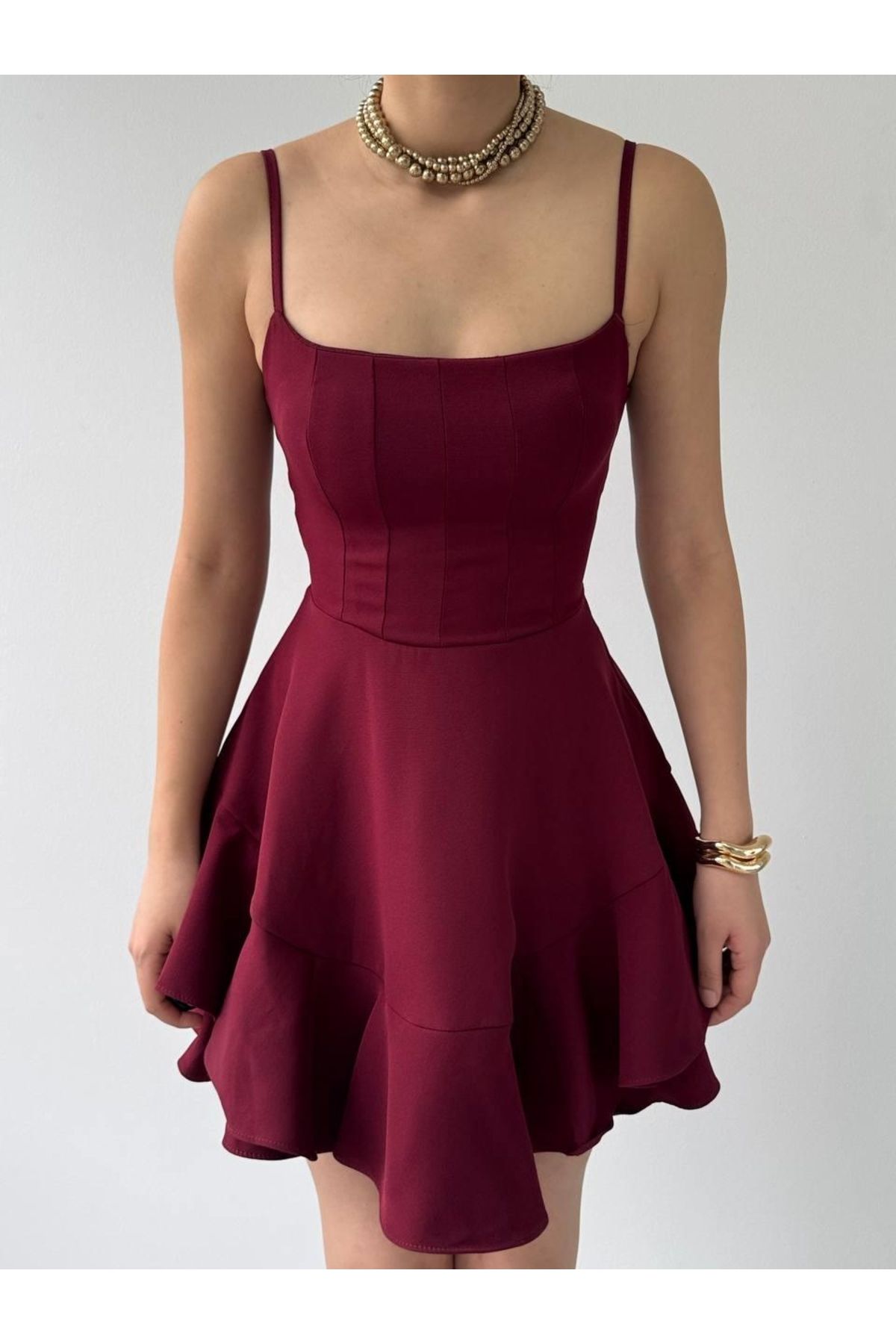 fh fashionhere Common İp Askılı Elbise