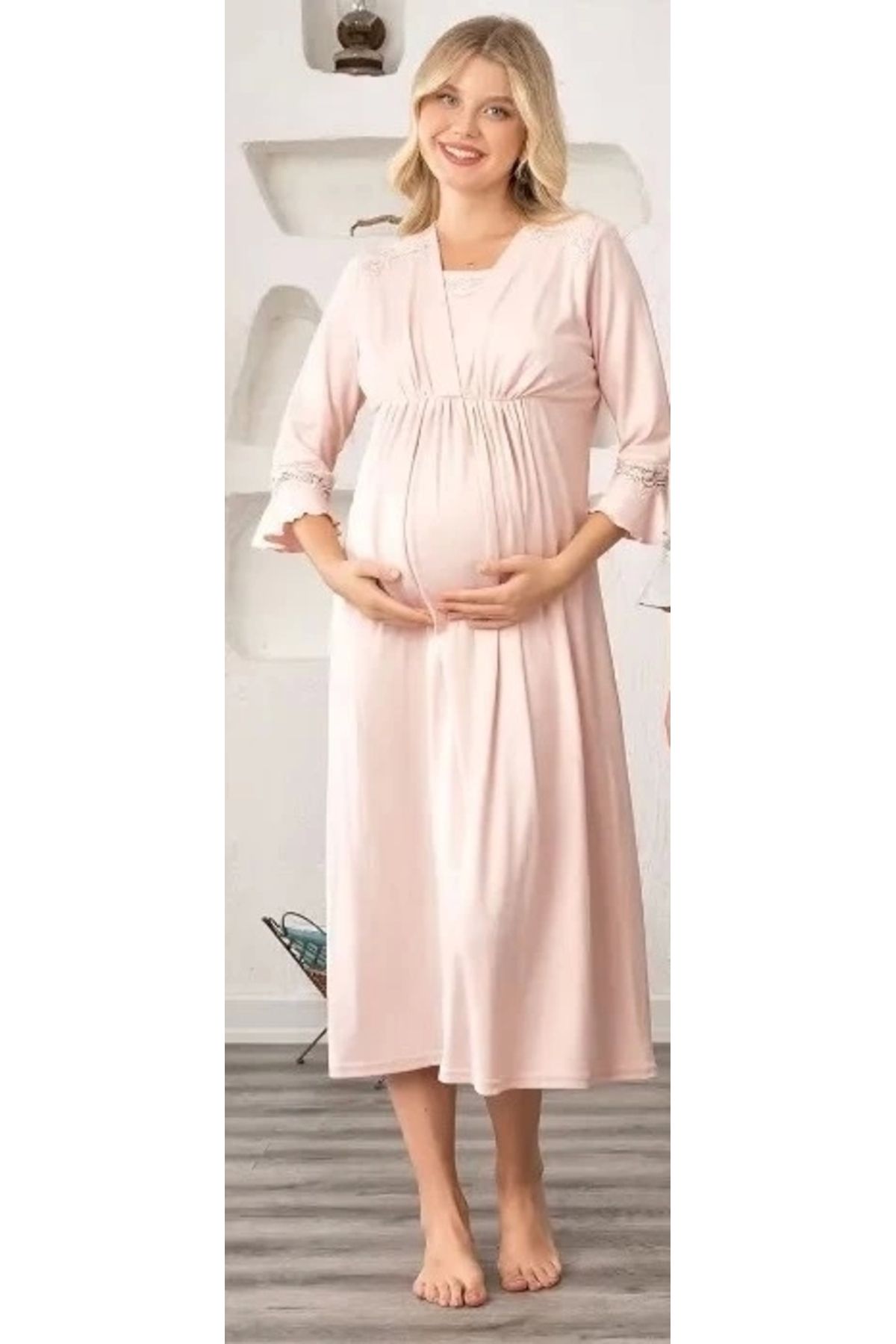 FTT SHOPPING MARKET Bone 5904 Kadın Lohusa Melissa Spor Gecelik