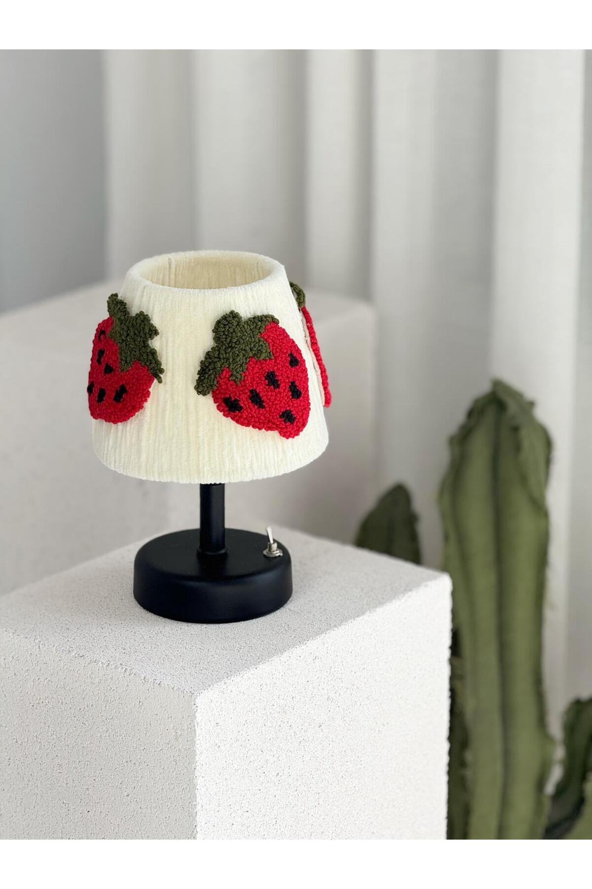 Strawberry Punch Wireless Desk Lamp - Bottom Black