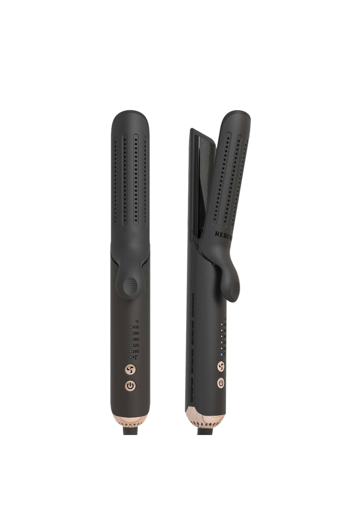 مكواة فرد الشعر سيراميك وهوائي 2 في 1 - 36 واط RE-2116 - أسود