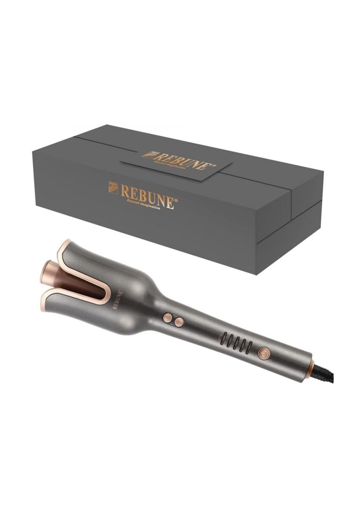 مكواة تجعيد الشعر السيراميكية - RE-2082- رمادي