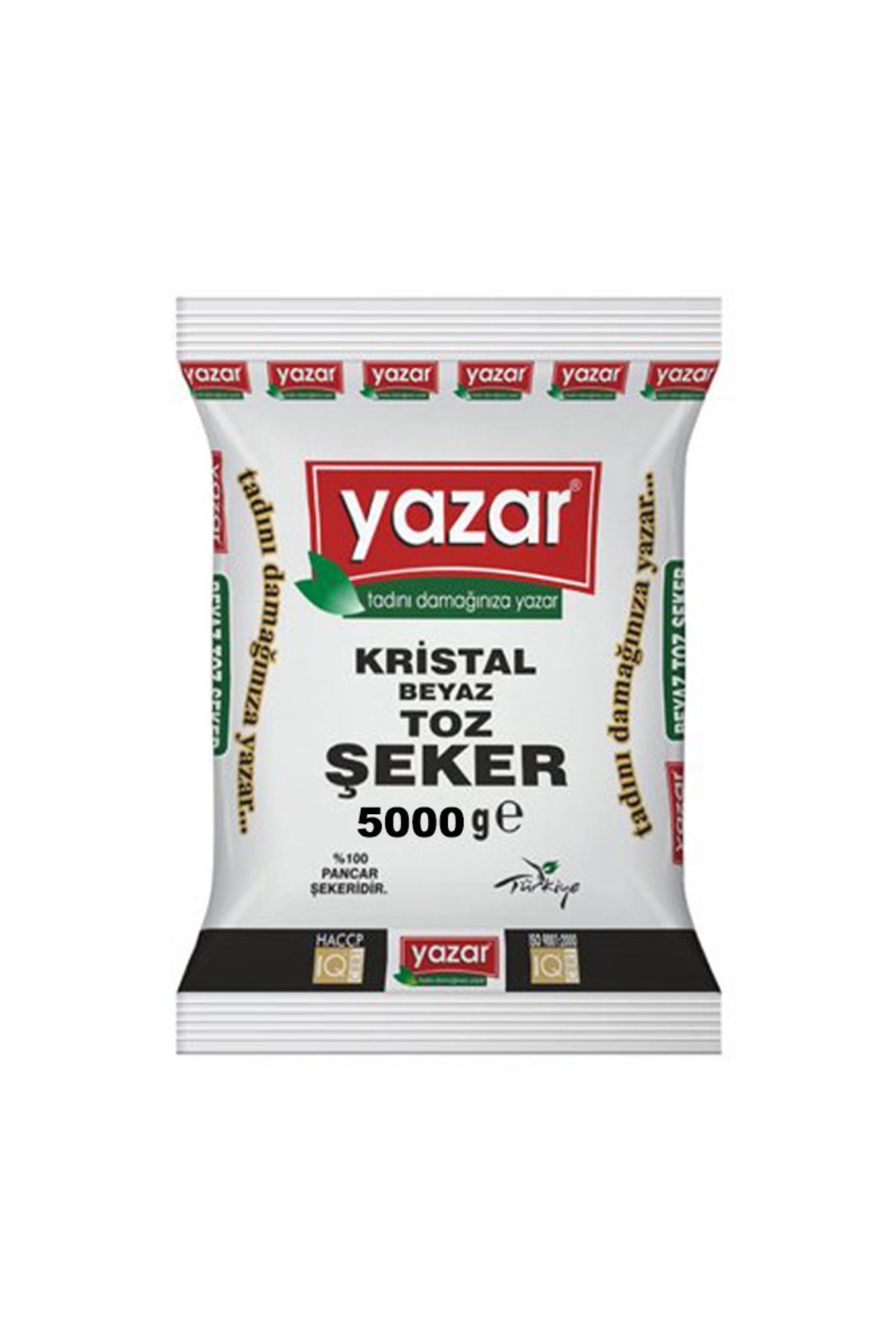 YAZAR Kristal Toz Şeker 5 Kg x 4 Paket