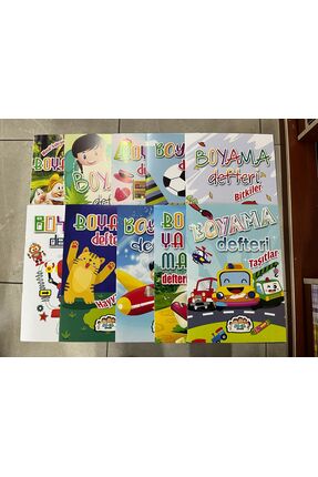 Dİ Kİ ÇOCUK Çocuklar İçin Eğitici Boyama Kitap Seti  10'lu (Her Biri 8 Sayfa,...