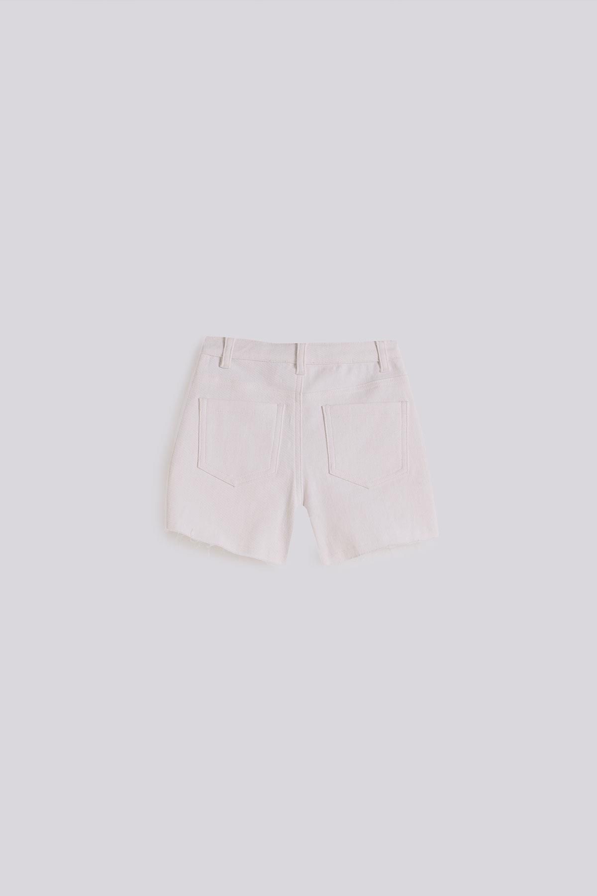 Tyess Basic-Λευκό σορτς για κορίτσια Bg Store 6