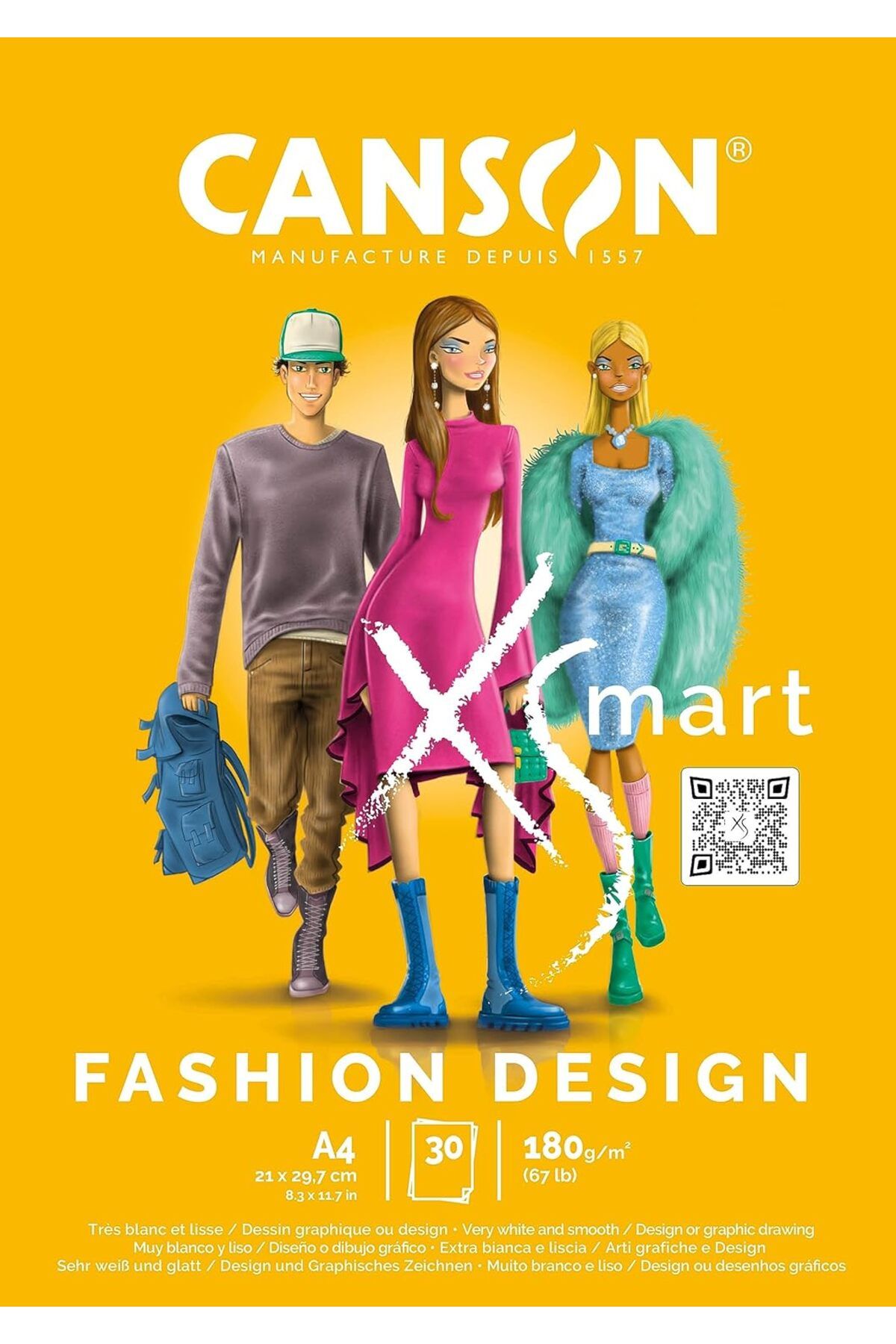 STOREMAX bystoreby XSmart çizim kağıdı, beyaz, düz, 180 g/m², uzun taraflı, A4-21 x 29,7 cm, beyaz, 30