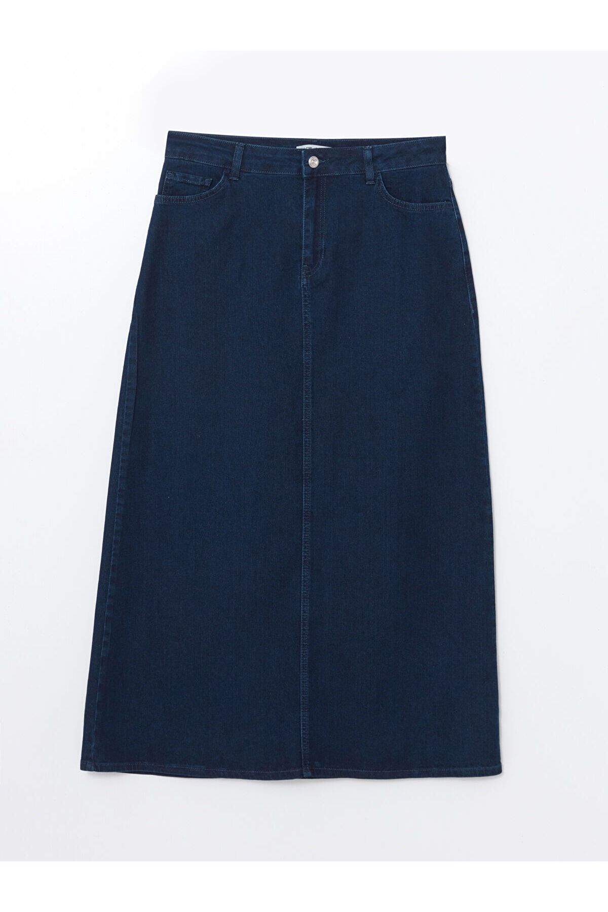 LC Waikiki-Standard Fit Women's Jean Skirt 5