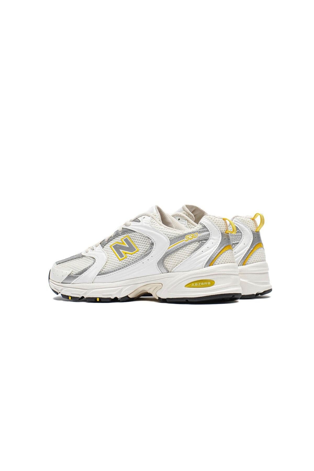 اسنیکر زرد مردانه و زنانه 530 کفش سفید اورجینال New Balance