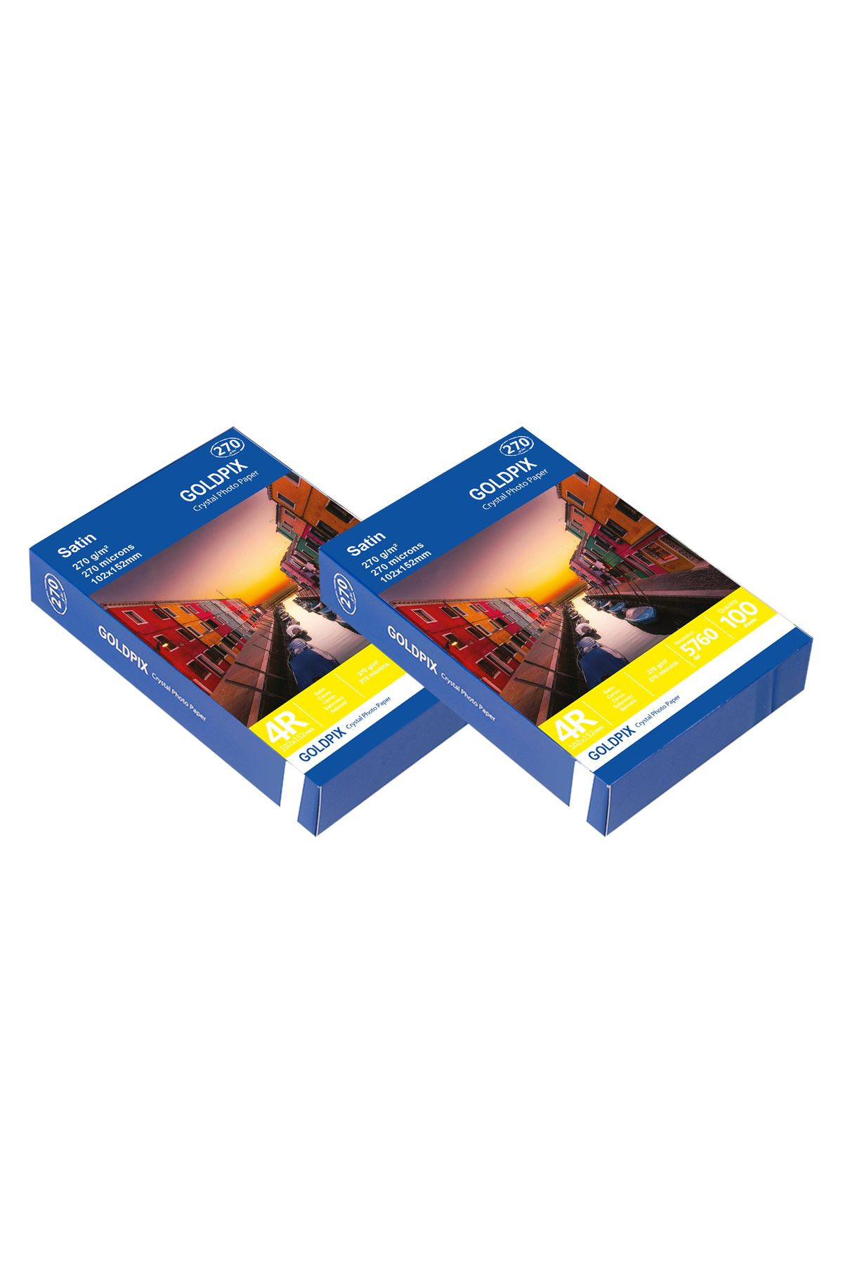 Goldpix 10x15 inkjet Mat Fotoğraf Kağıdı 2'li Paket - 100 x 2 Adet 270gr Mat