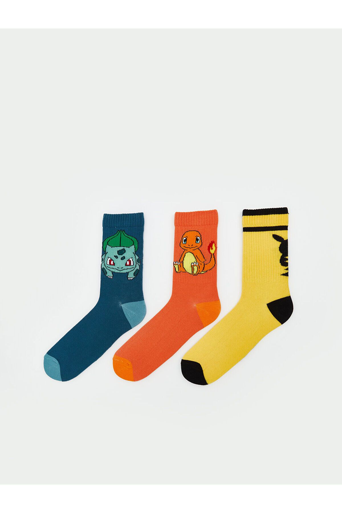 LC Waikiki Pokemon Baskılı Erkek Soket Çorap 3'lü