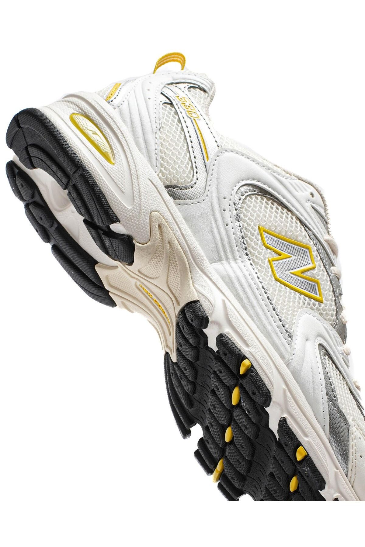 اسنیکر زرد مردانه و زنانه 530 کفش سفید اورجینال New Balance