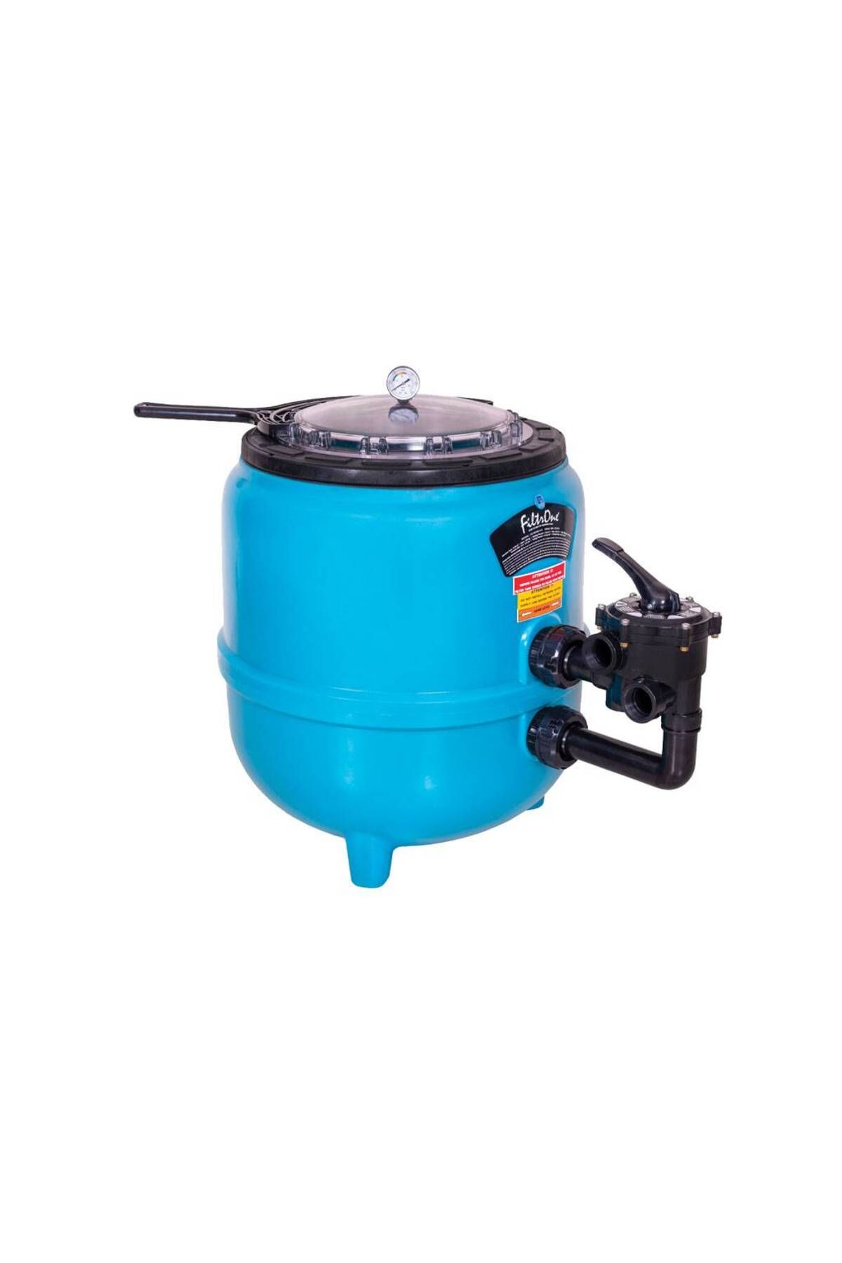 Gemaş Gemaş FILTRONE LLT Plastik Havuz Kum Filtresi Vanalı  760 mm Şeffaf Geniş Kapak 22 m3/h-TBiz