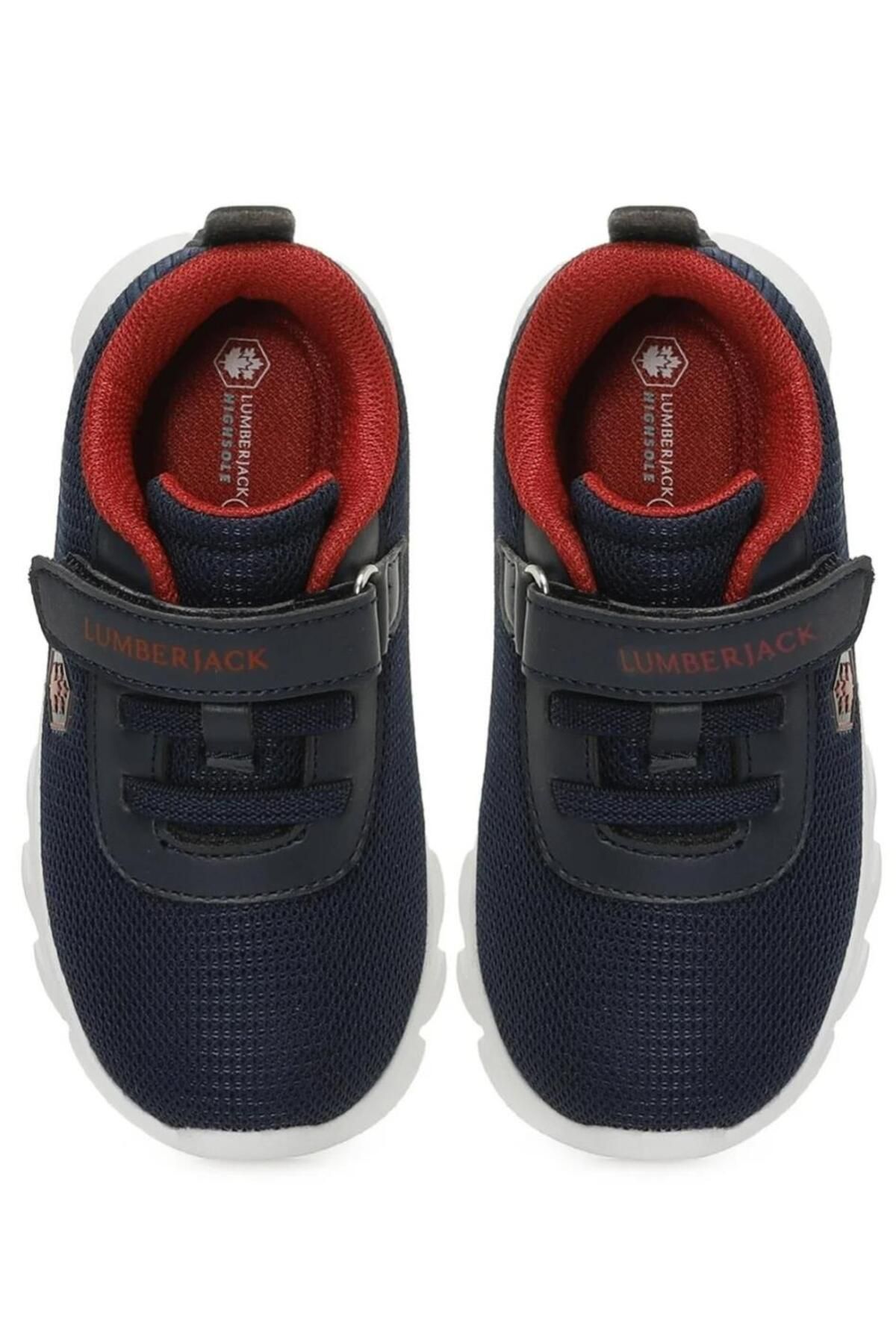 lumberjack-First Bebe 21/25 Children's First Step Velcro Ultra Light Sneaker Sports Shoes 4