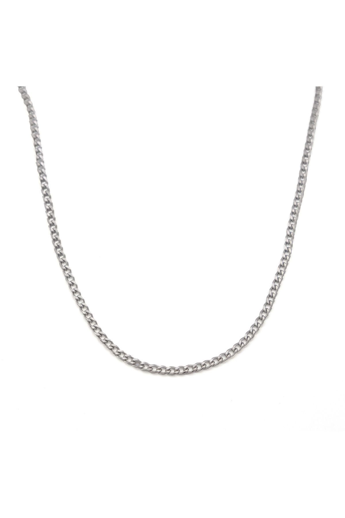 FerizZ 2mm Figaro Model Steel Chain Necklace Zn-315- Trendyol