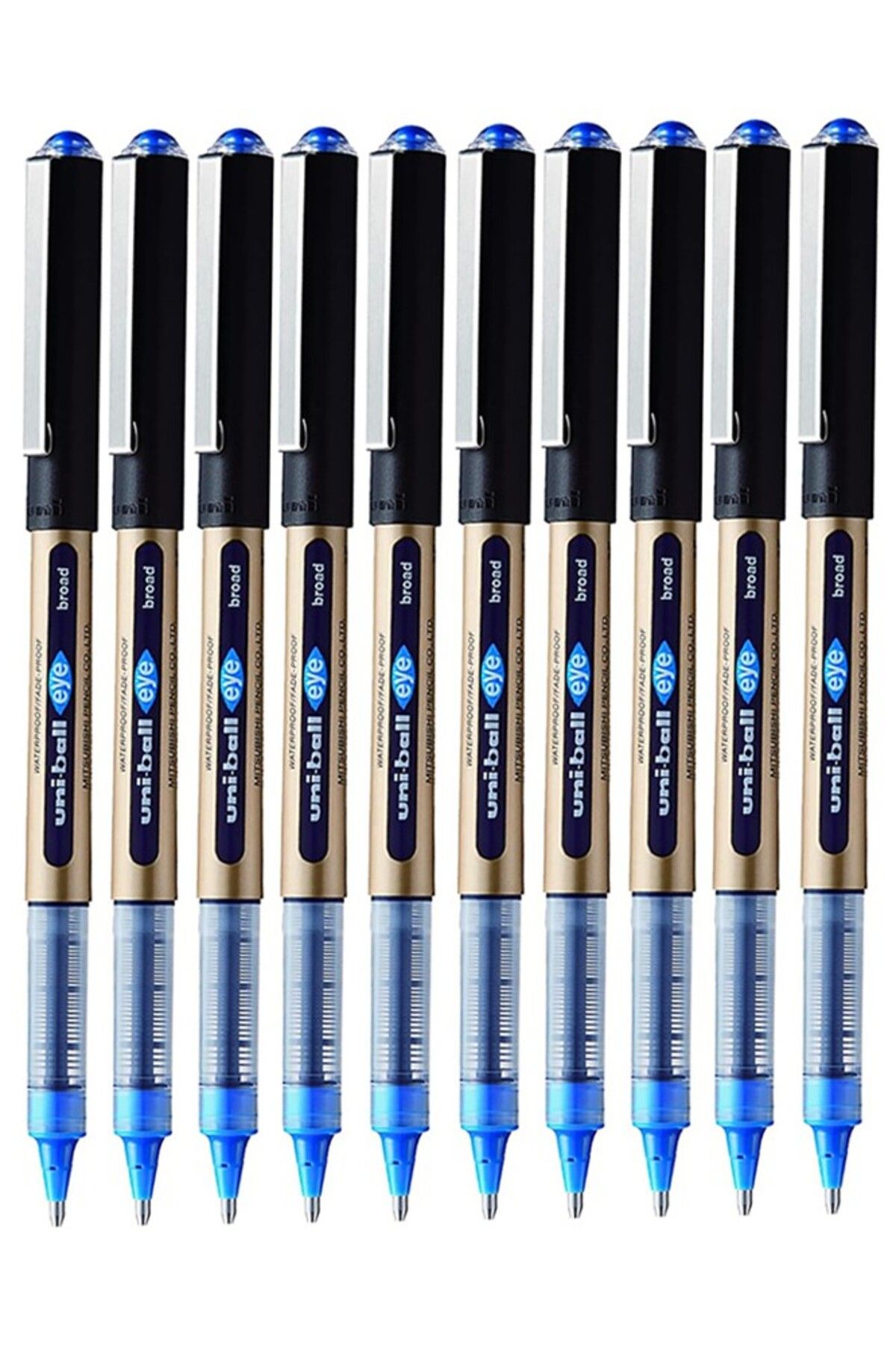 Artlantis Mavi Pilot Kalem 10 Adet Uniball Eye Broad 1.0 mm Roller Pilot Kalem Ub-150-10 Roller Uçlu Likit Mür