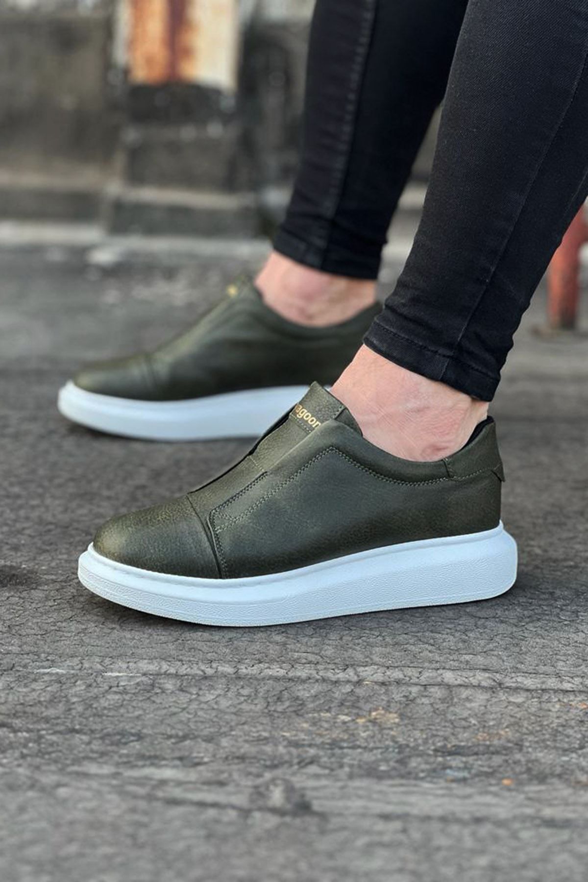 Aemido WG023 Haki Günlük Casual Erkek Ayakkabı