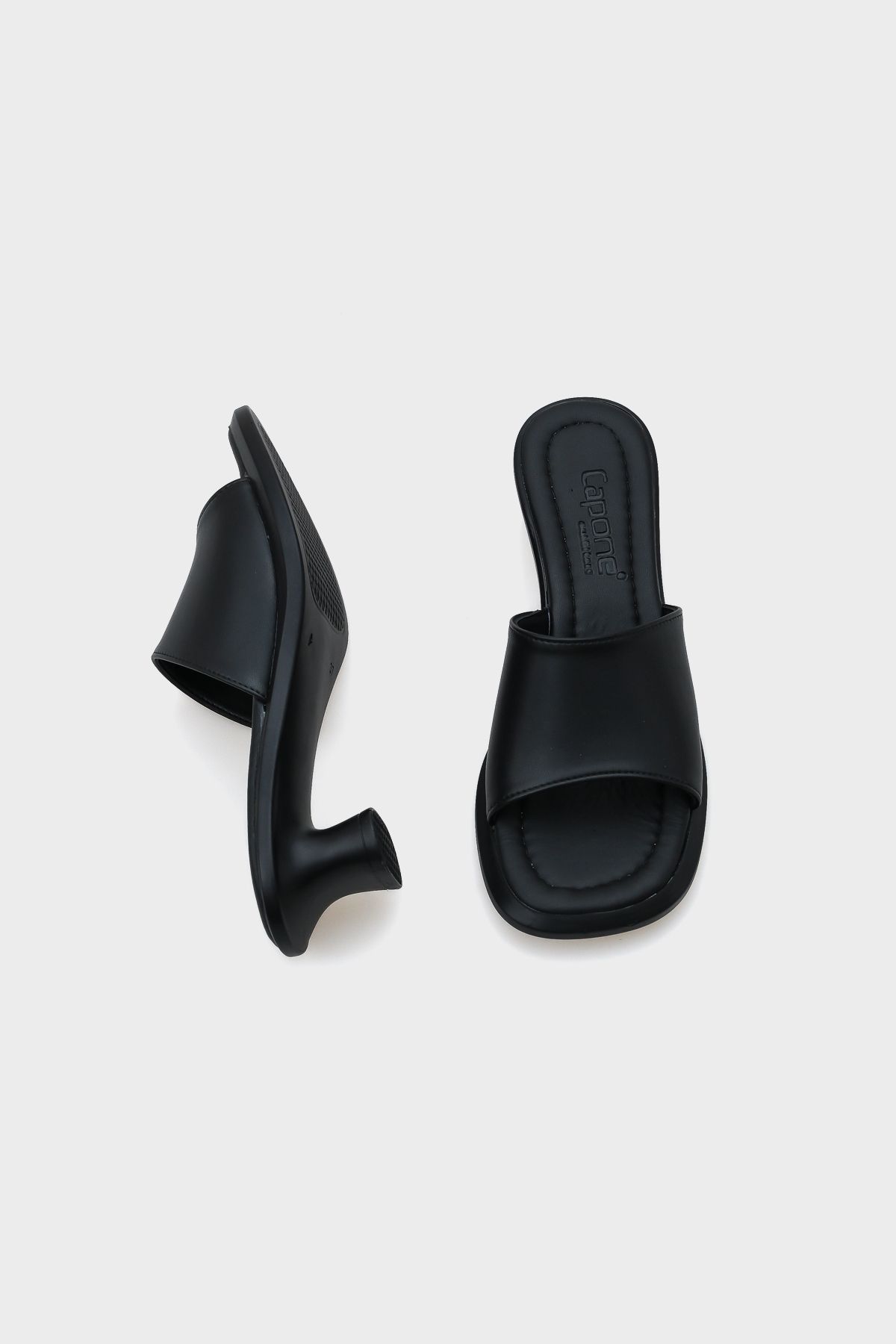 Capone Outfitters-Klapki damskie na średnim obcasie 3