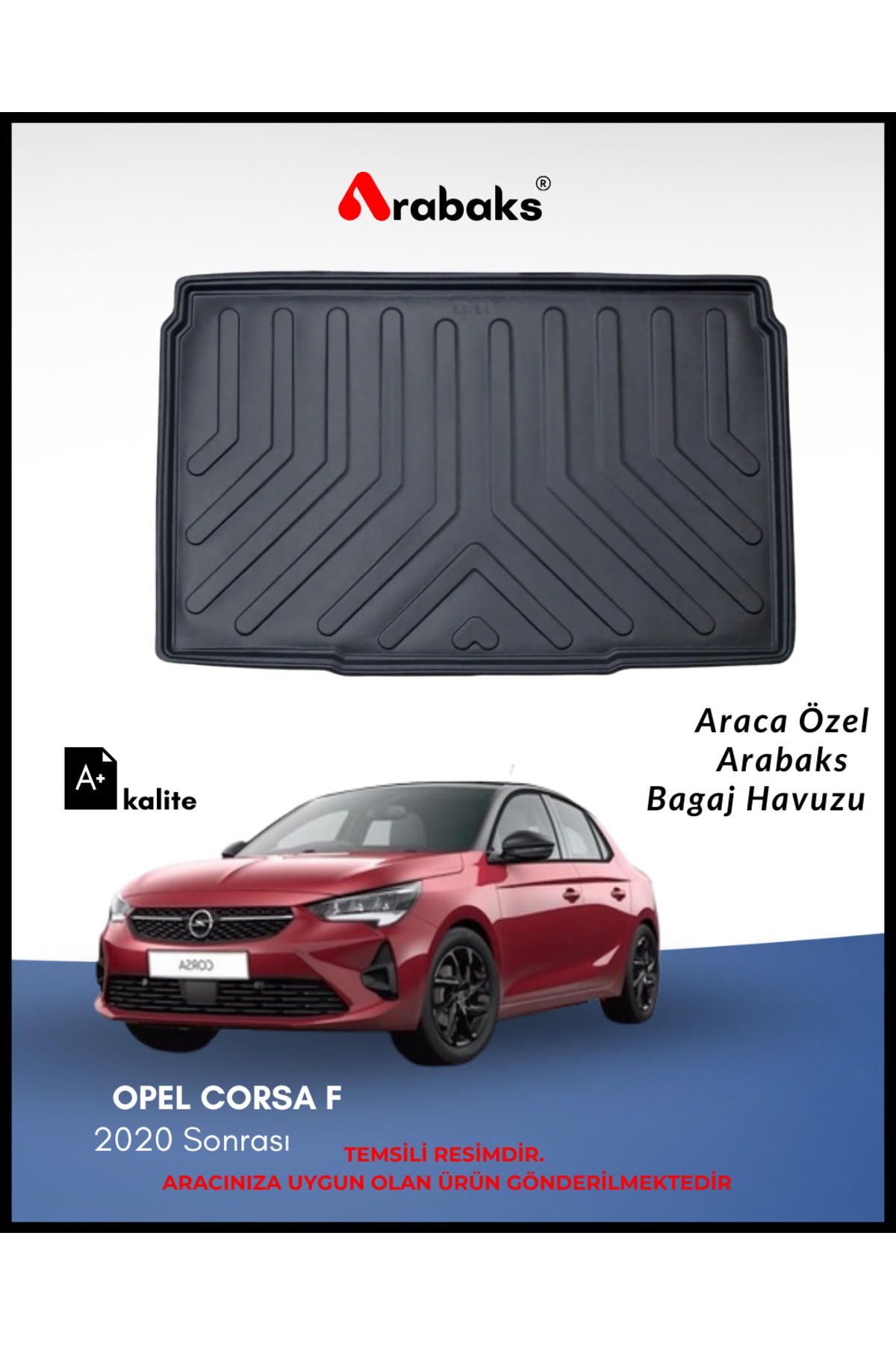 Arabaks Opel Corsa F 2020 Sonrası Bagaj Havuzu (A+ Kalite) - Fiyatı