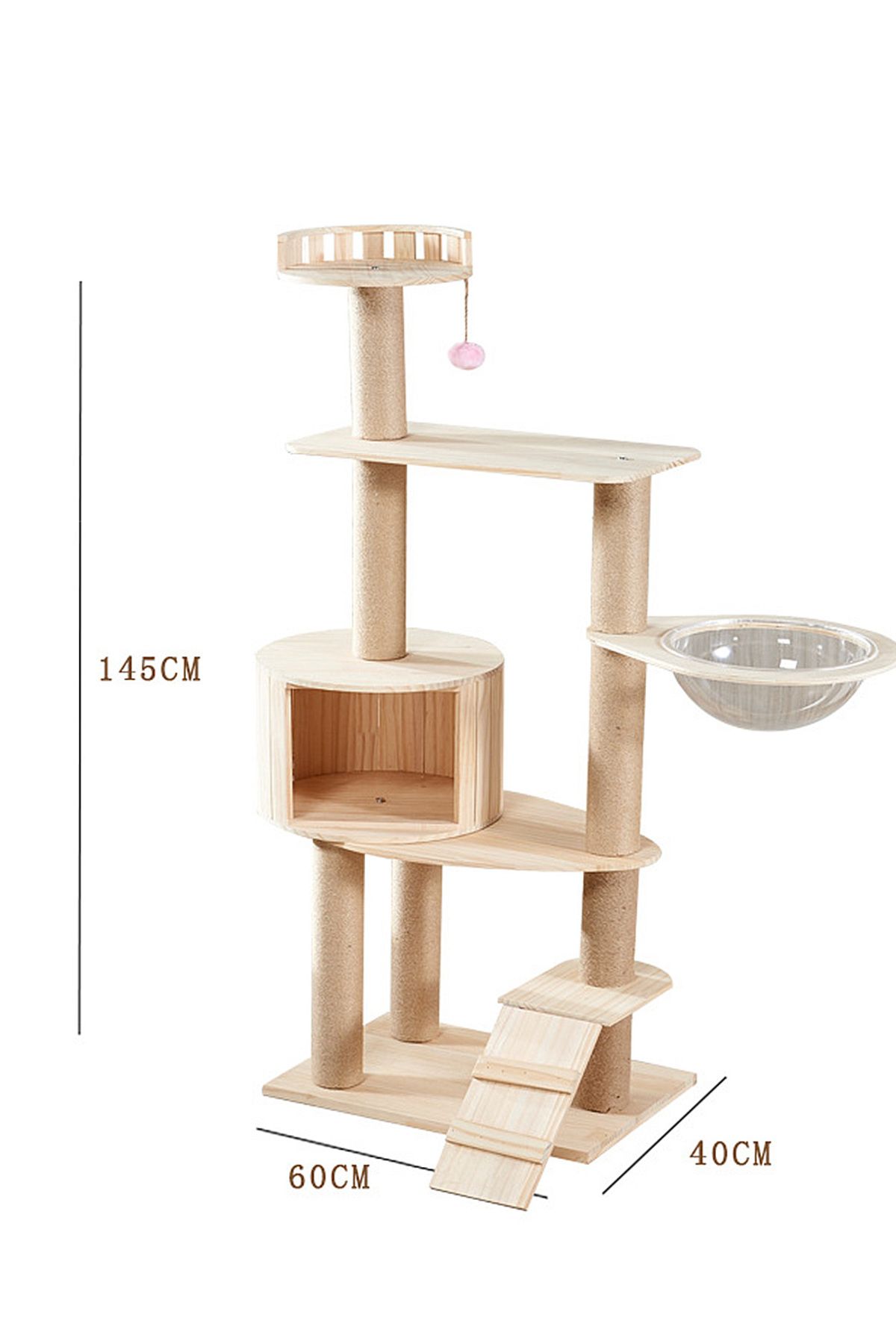 KidLe-Cat Tree Cat Villa Cat Nest Cat Climbing Frame Cat House 5
