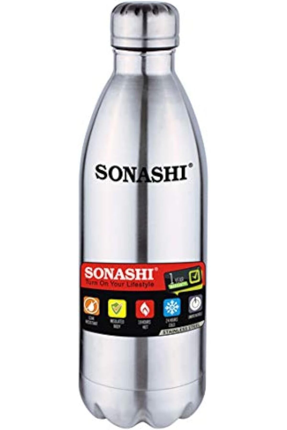 sonashi-1L BPA-Free, Double-Walled Vacuum Insulated Stainless Steel Sports Water Bottle (SVB-1002) 1