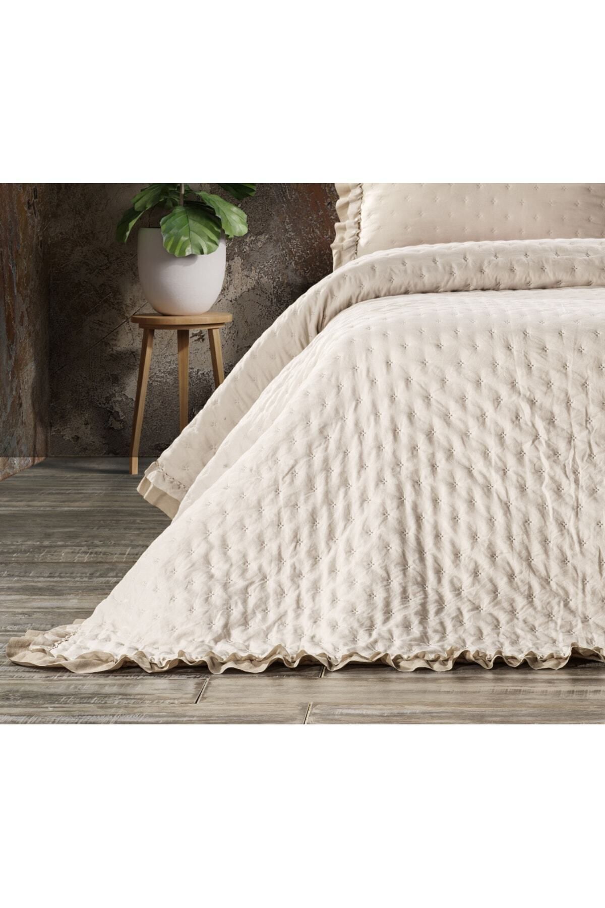 ZEBRA CASA-Lima Double Bedspread / Beige 6
