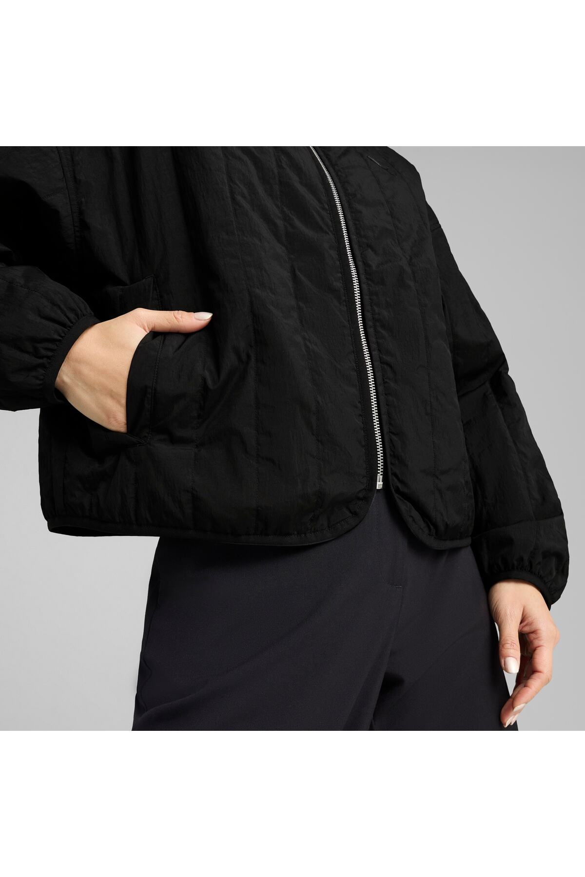 Puma WARDROBE ESS Kadın Bol Kesim Çift Taraflı Liner Ceket görsel 4