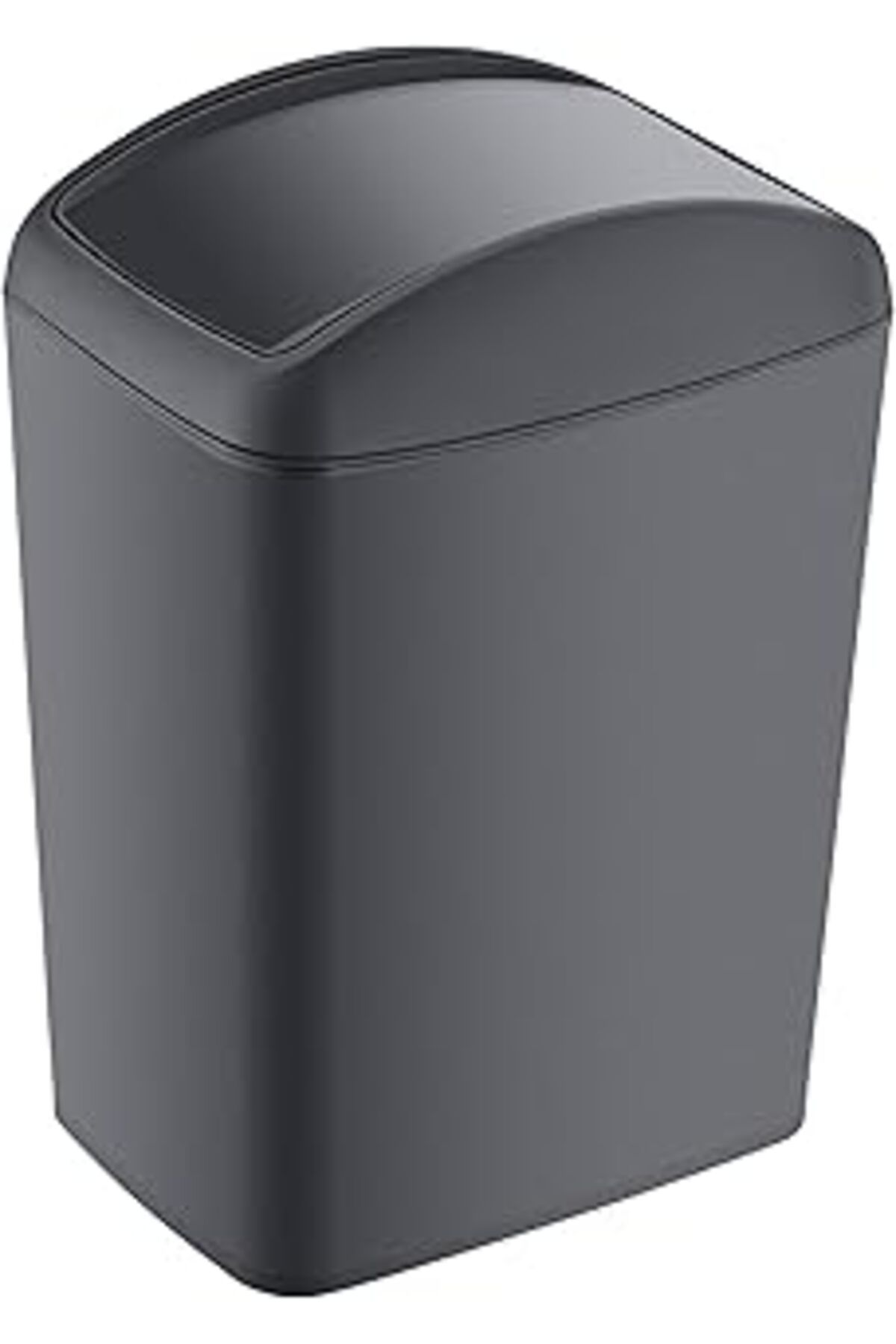 NZM TİCARET Smartware Soft Çöp Kutusu Döner Kapak Antrasit 10 Lt - Antrasit, Çok Amaçlı Döner Kapaklı Çöp Kova