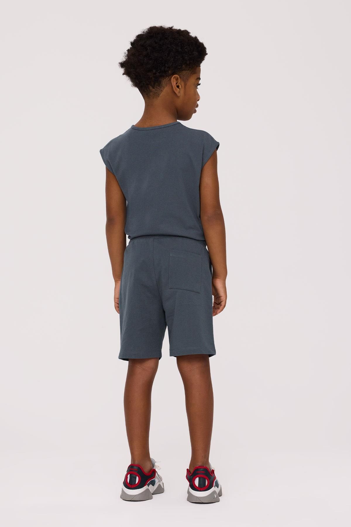 Nebbati Basic-Boy's Anthracite Shorts 4