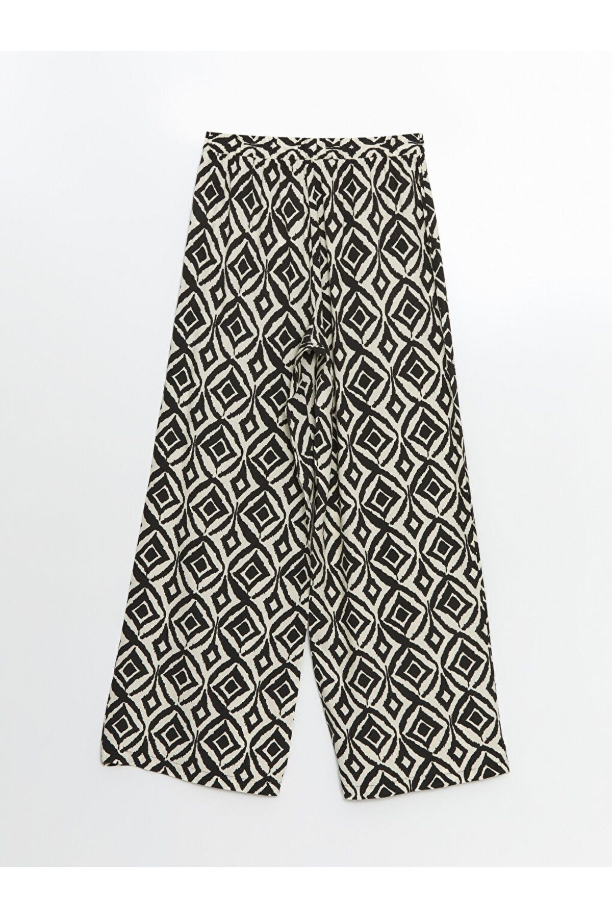 LC Waikiki-Patterned Women's Trousers with Elastic Waist 2