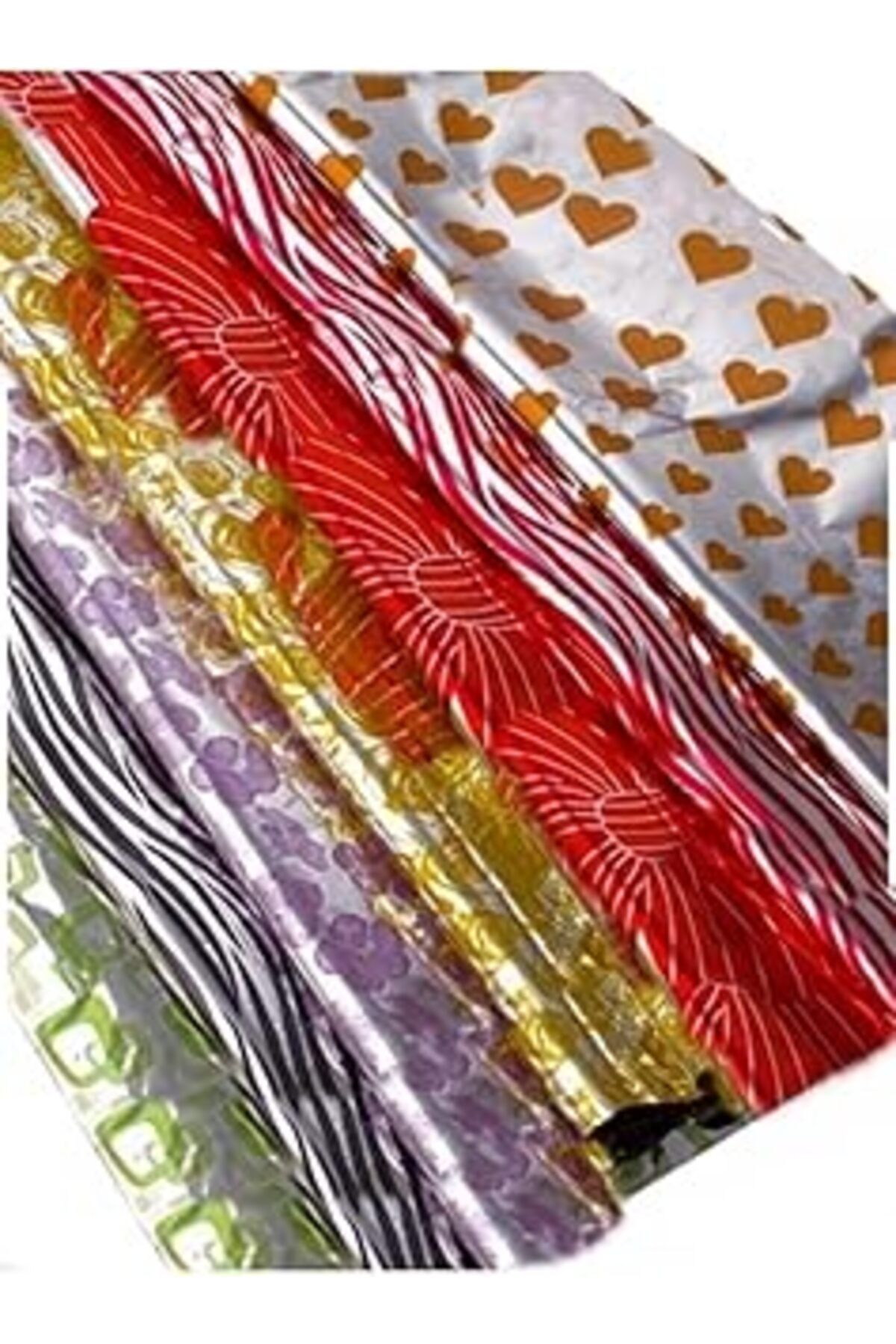 LilaHediyelikEşya 50 Bucăți 35x45 Cm Pungă Cadou Metalizată Cu Bandă Pungă Colorată Cu Bandă Cadou Pachet Cadou - One Size